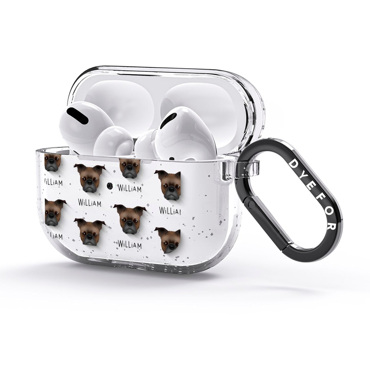 Frug Icon with Name AirPods Glitter Case 3rd Gen Side Image