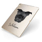Frug Personalised Apple iPad Case on Gold iPad Side View