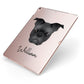 Frug Personalised Apple iPad Case on Rose Gold iPad Side View