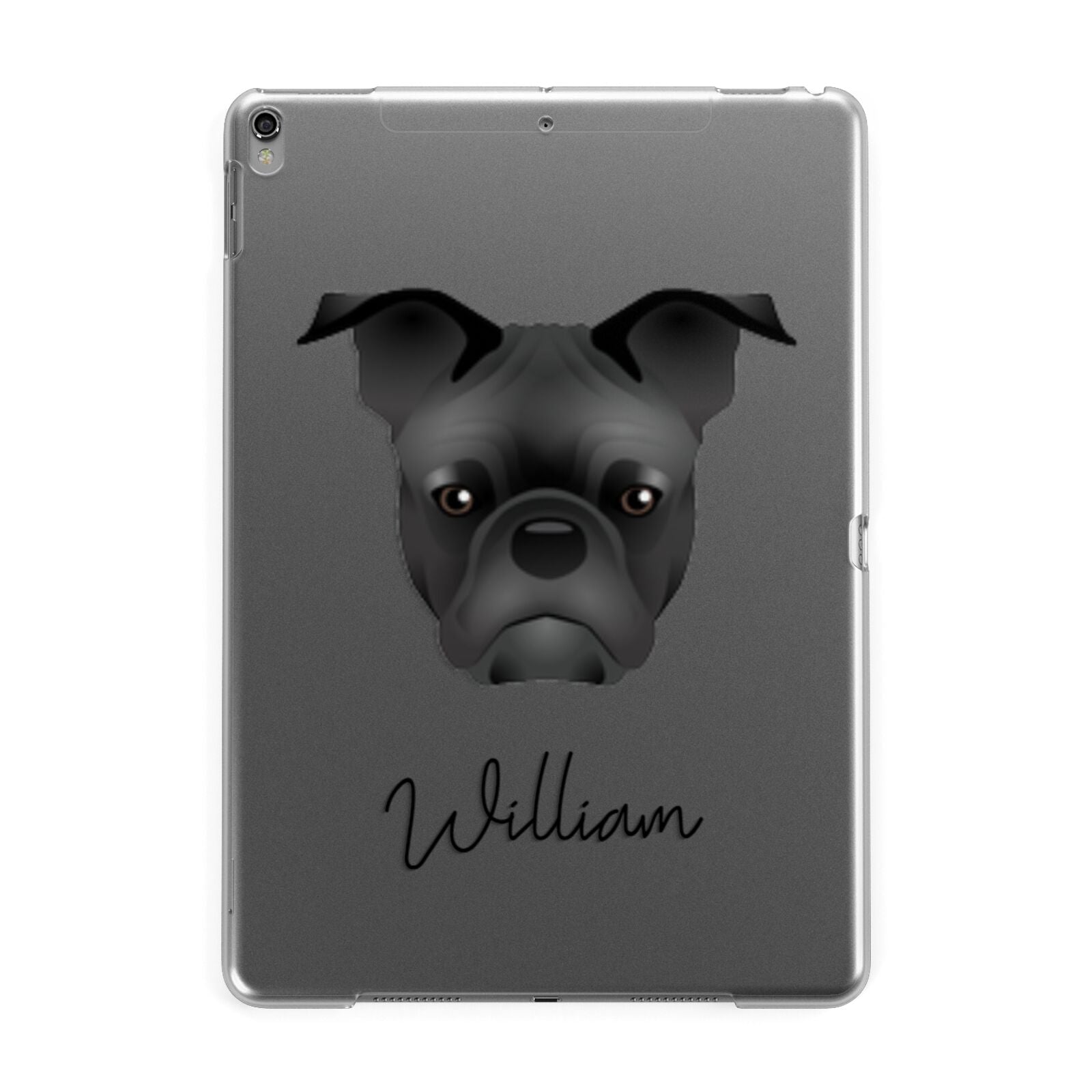 Frug Personalised Apple iPad Grey Case