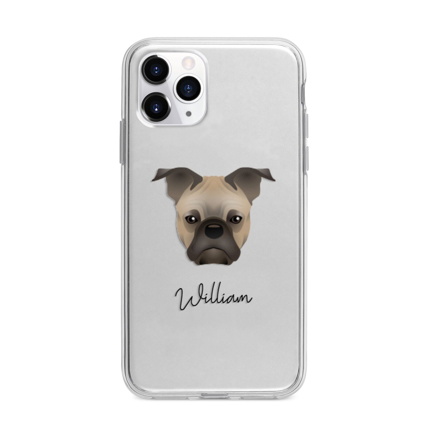 Frug Personalised Apple iPhone 11 Pro Max in Silver with Bumper Case