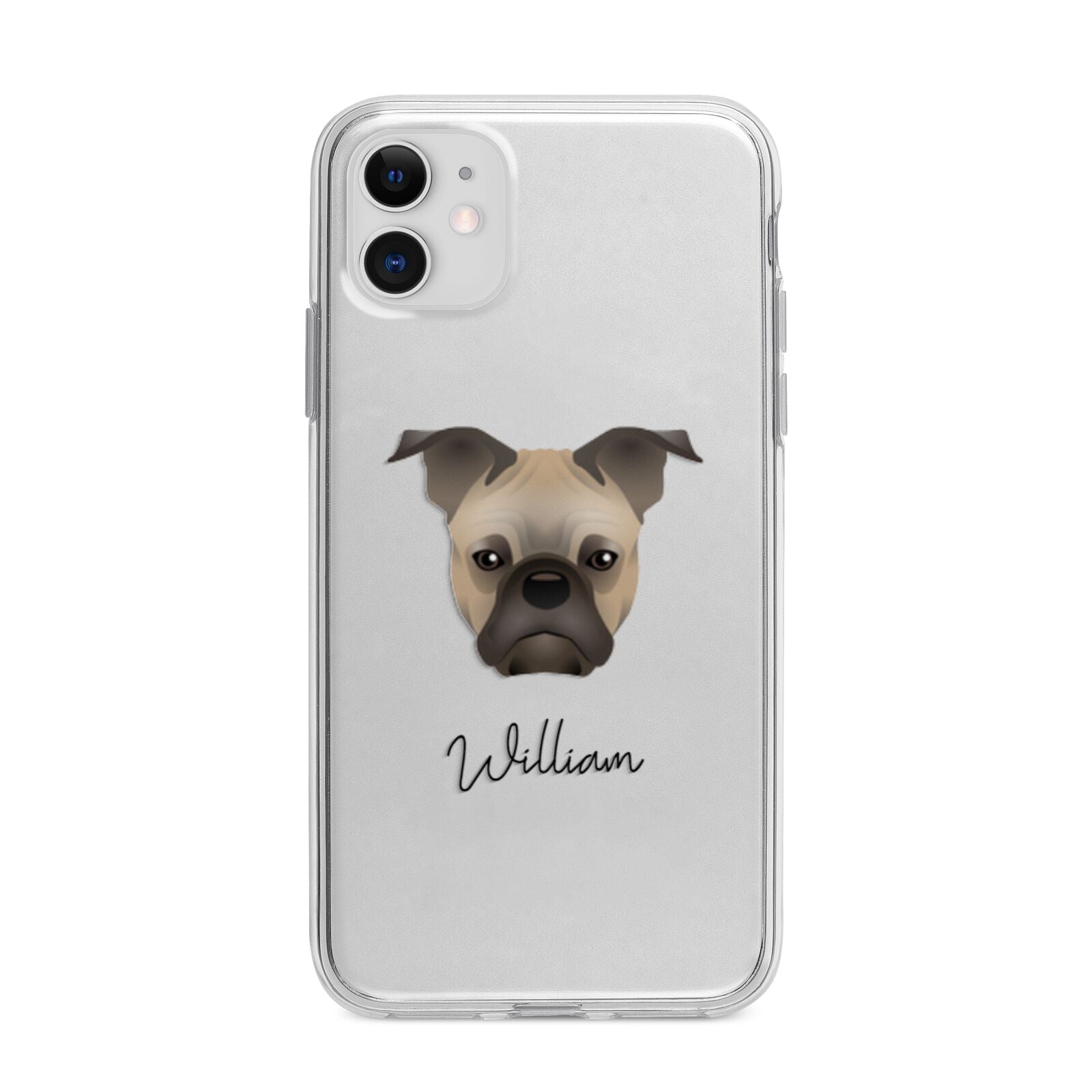 Frug Personalised Apple iPhone 11 in White with Bumper Case