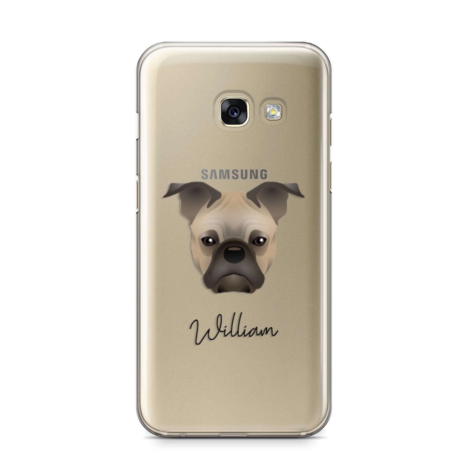 Frug Personalised Samsung Galaxy A3 2017 Case on gold phone