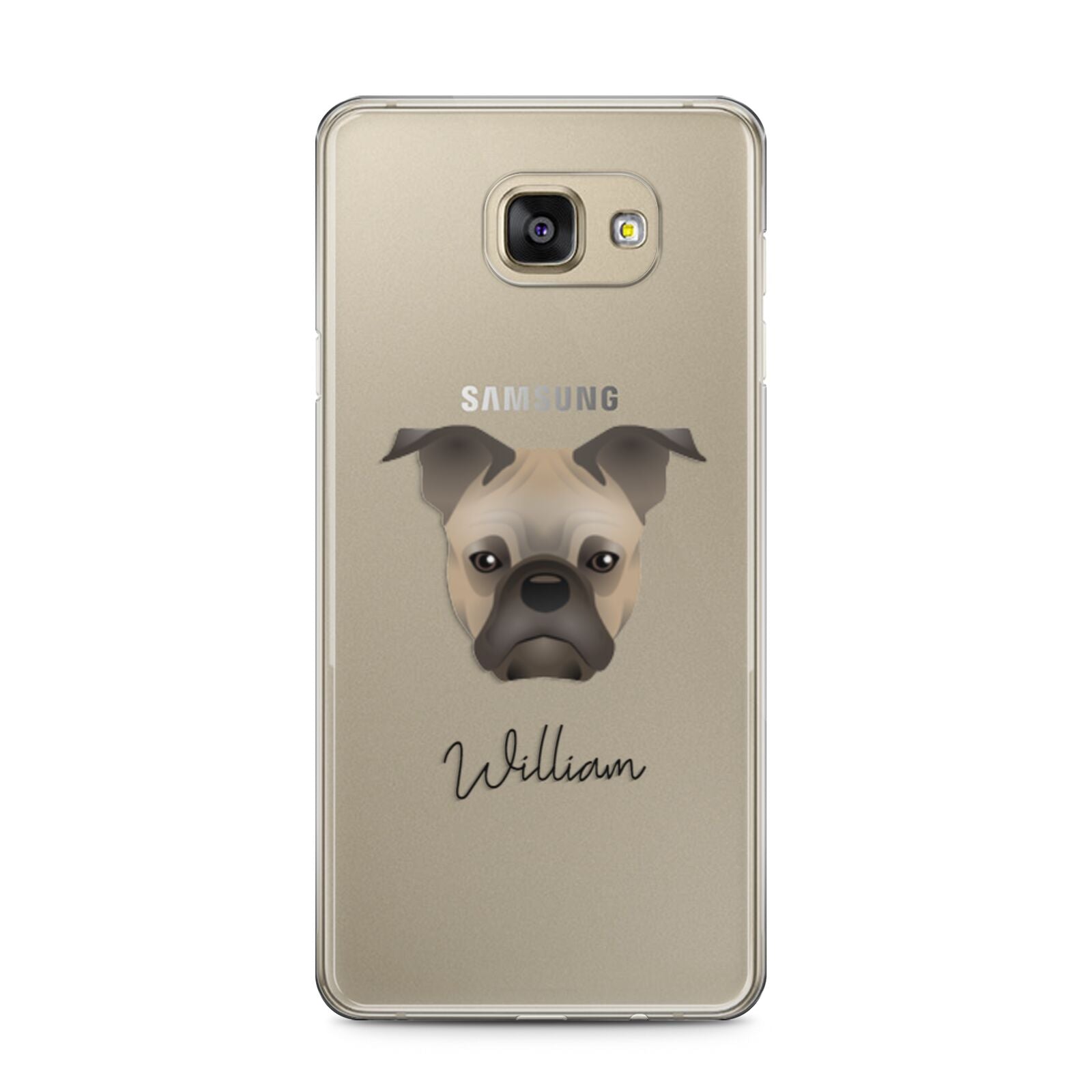 Frug Personalised Samsung Galaxy A5 2016 Case on gold phone