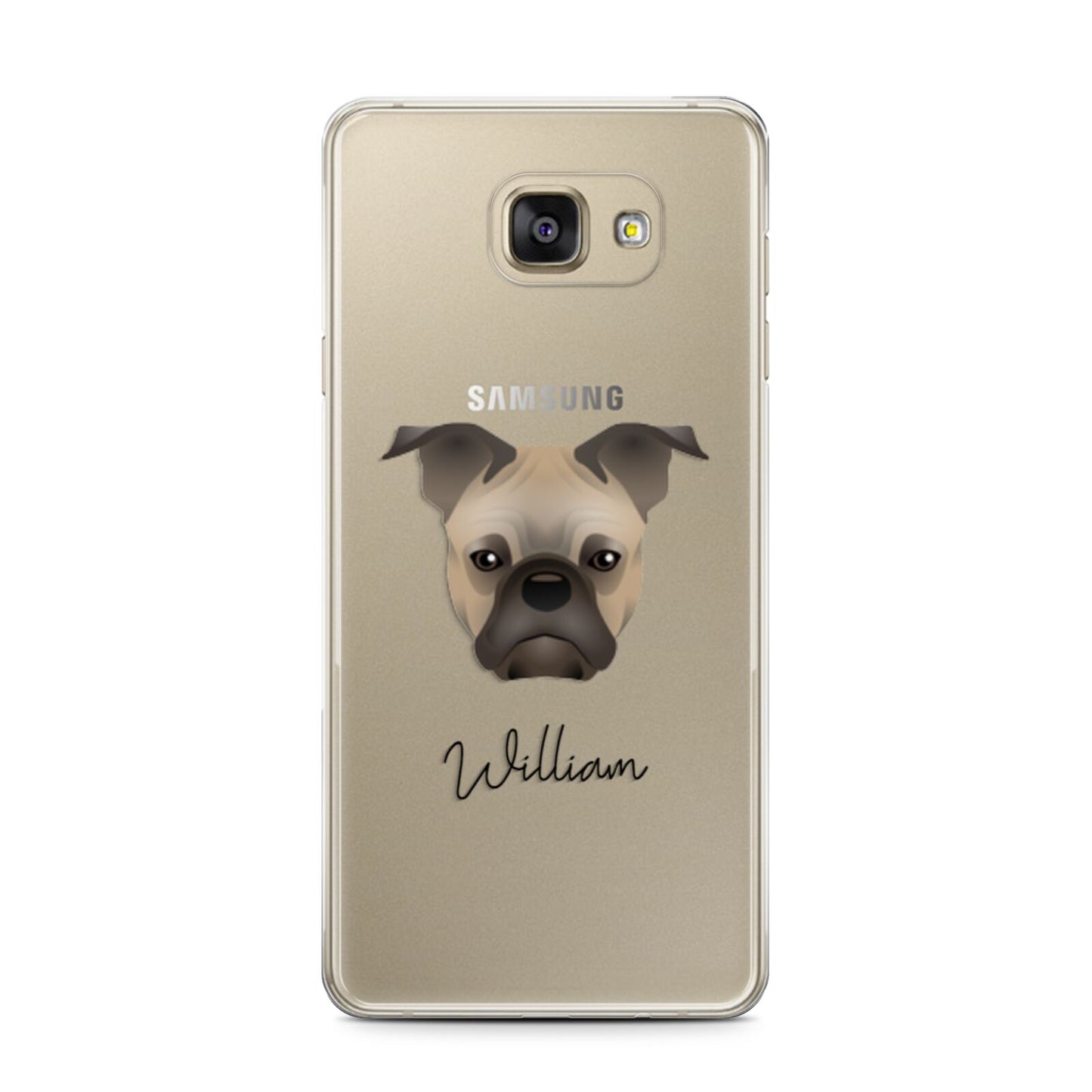 Frug Personalised Samsung Galaxy A7 2016 Case on gold phone