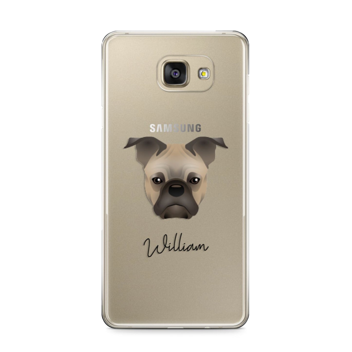 Frug Personalised Samsung Galaxy A9 2016 Case on gold phone