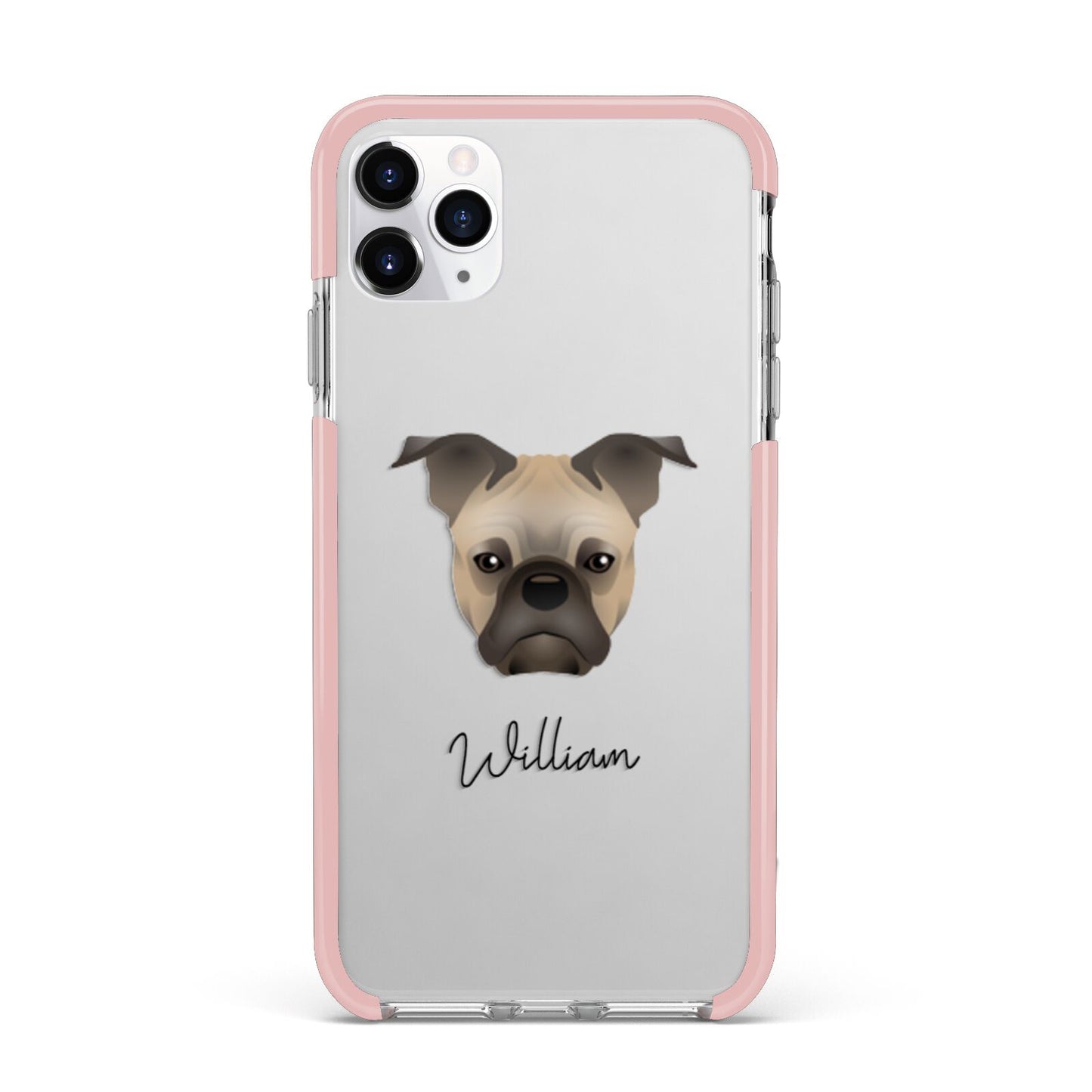 Frug Personalised iPhone 11 Pro Max Impact Pink Edge Case