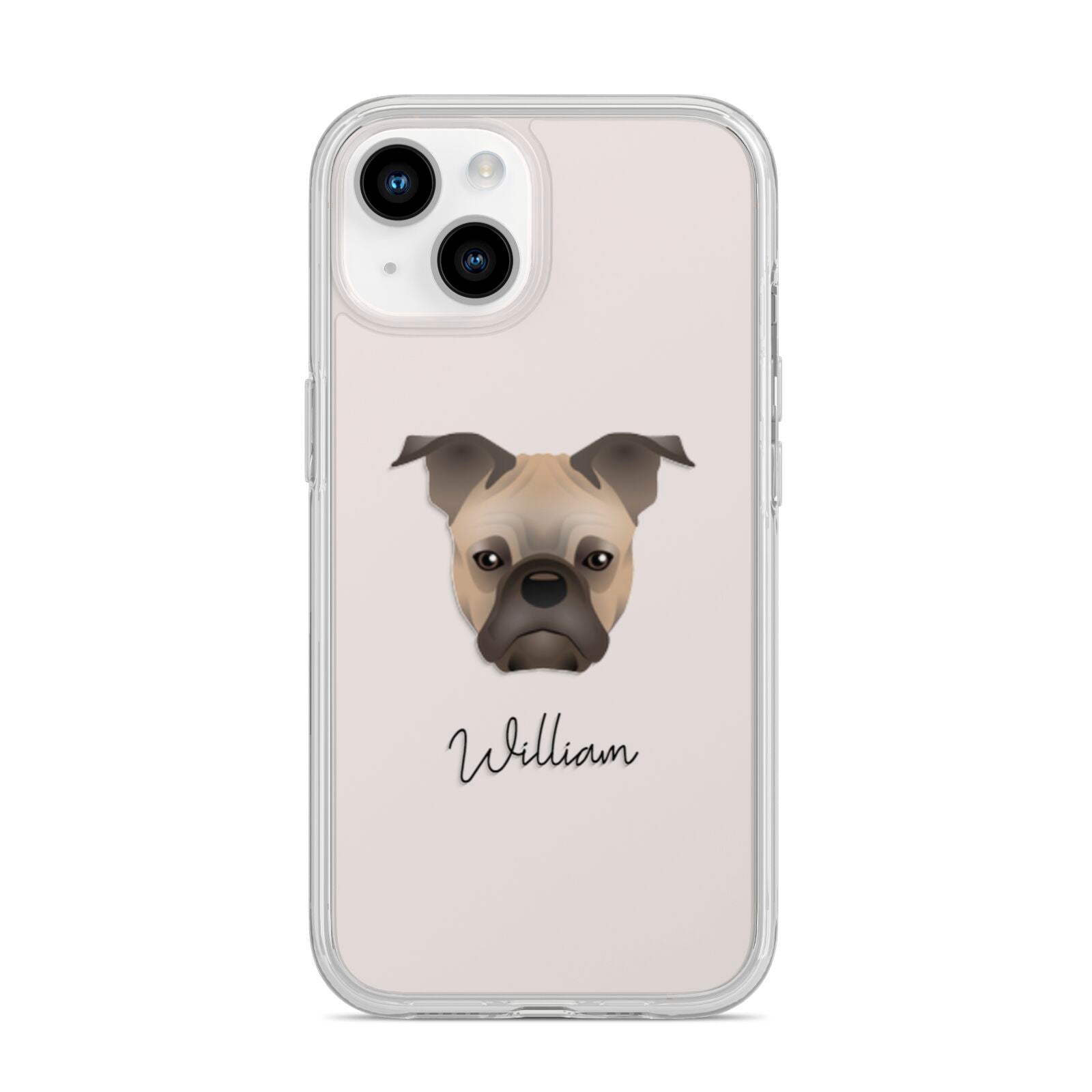 Frug Personalised iPhone 14 Clear Tough Case Starlight