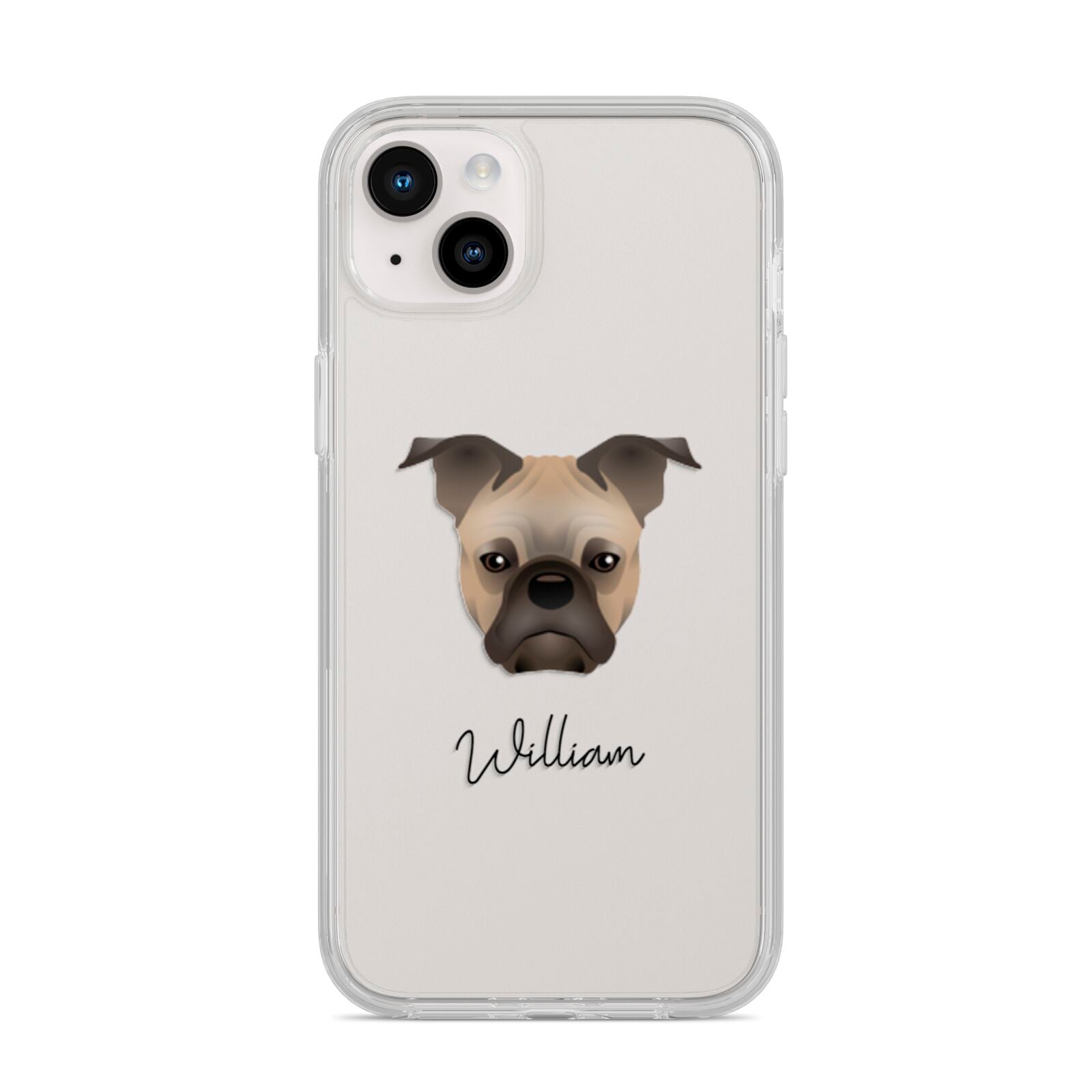 Frug Personalised iPhone 14 Plus Clear Tough Case Starlight