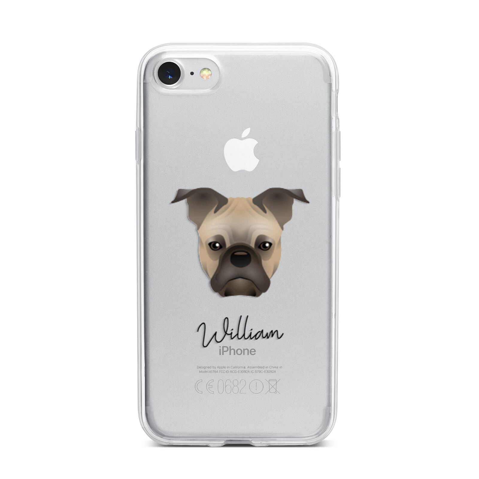 Frug Personalised iPhone 7 Bumper Case on Silver iPhone