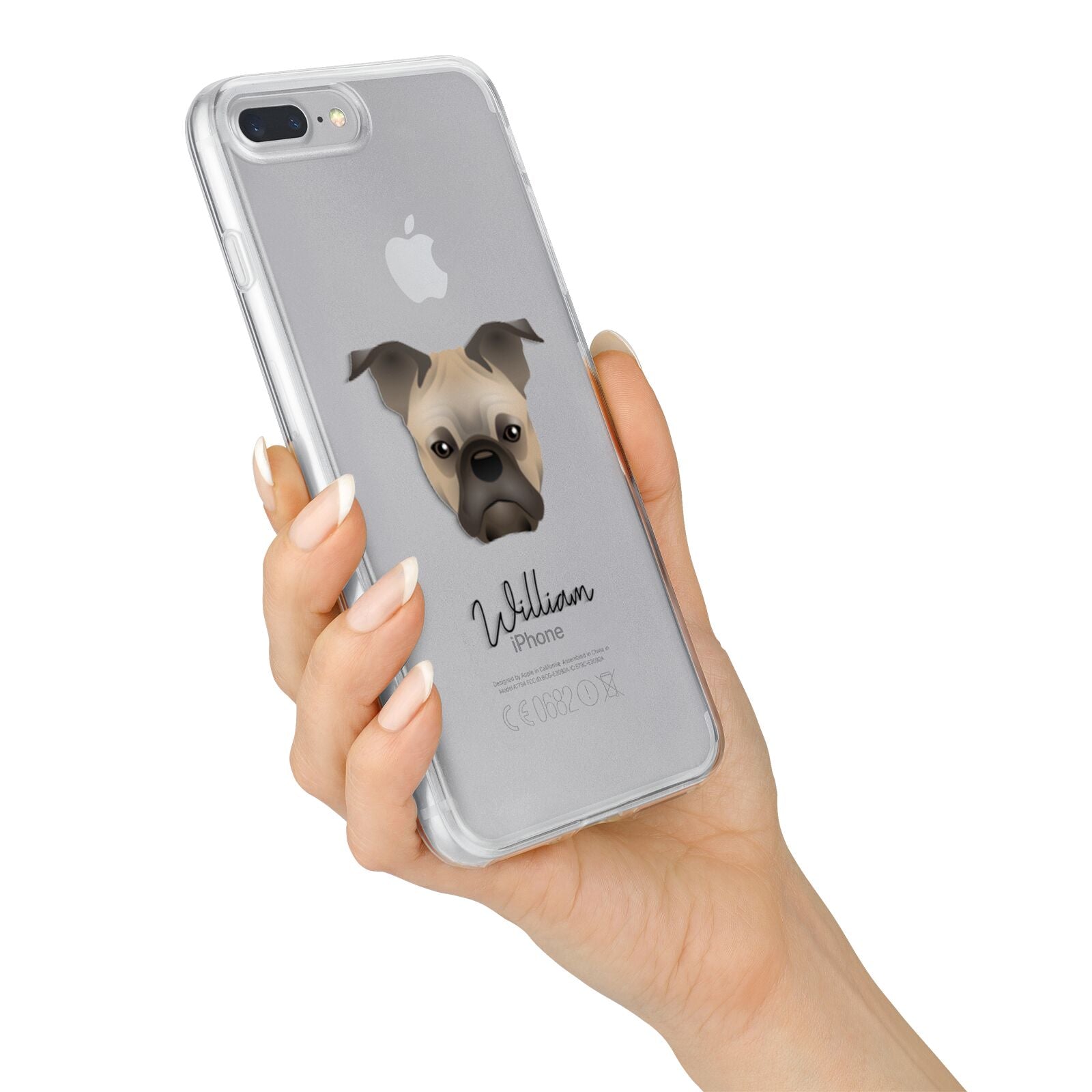 Frug Personalised iPhone 7 Plus Bumper Case on Silver iPhone Alternative Image