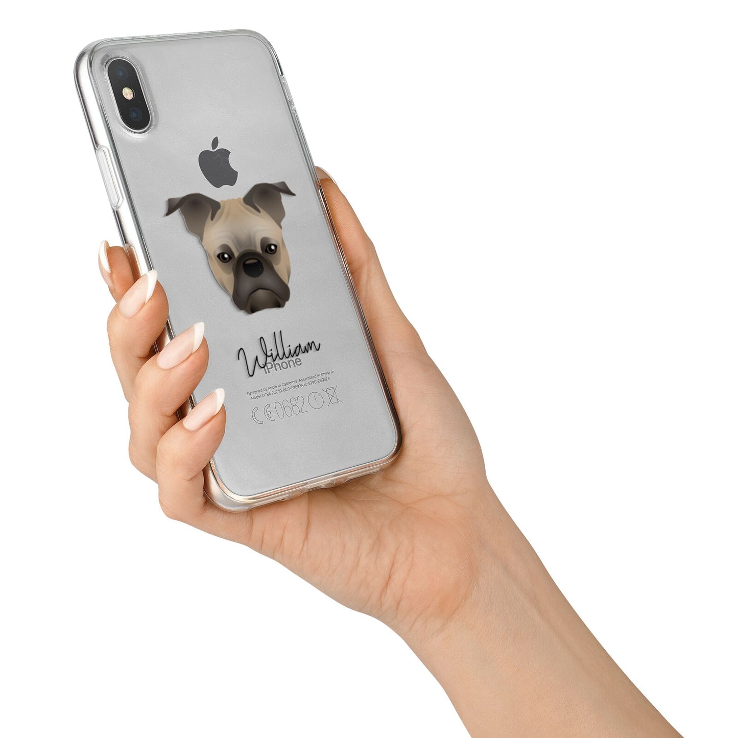 Frug Personalised iPhone X Bumper Case on Silver iPhone Alternative Image 2