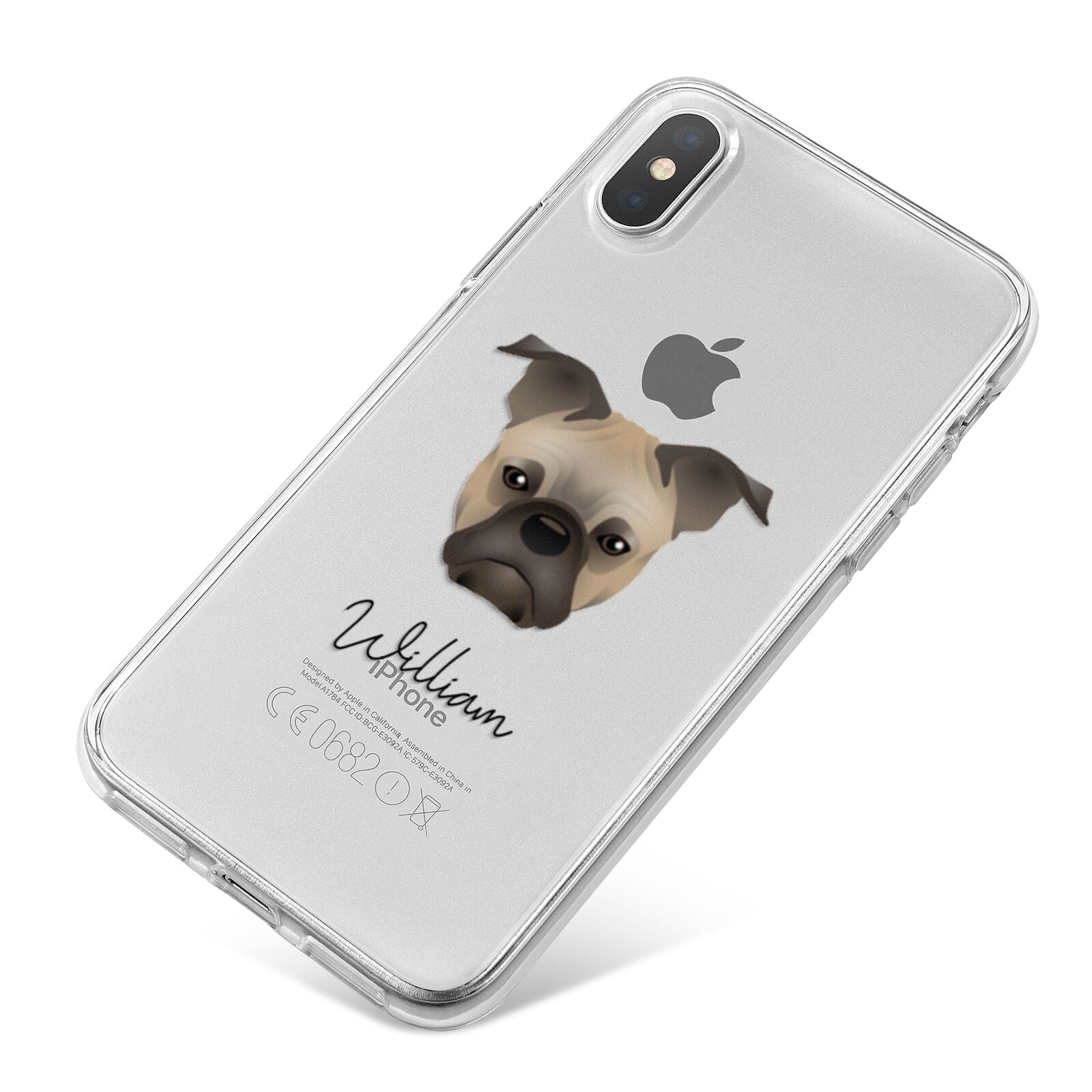 Frug Personalised iPhone X Bumper Case on Silver iPhone