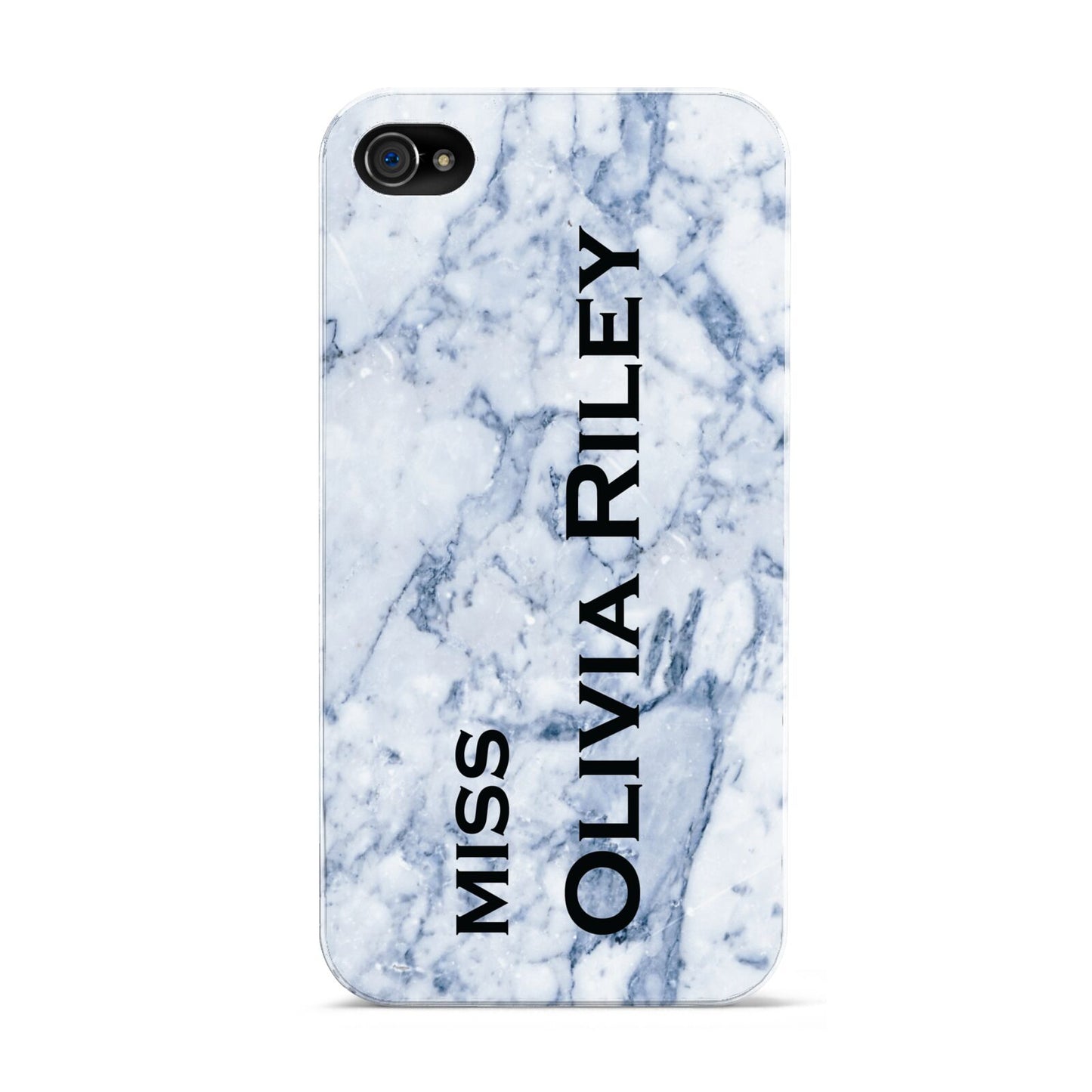 Full Name Grey Marble Apple iPhone 4s Case