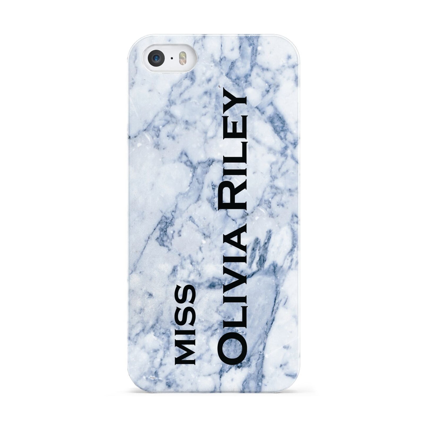 Full Name Grey Marble Apple iPhone 5 Case