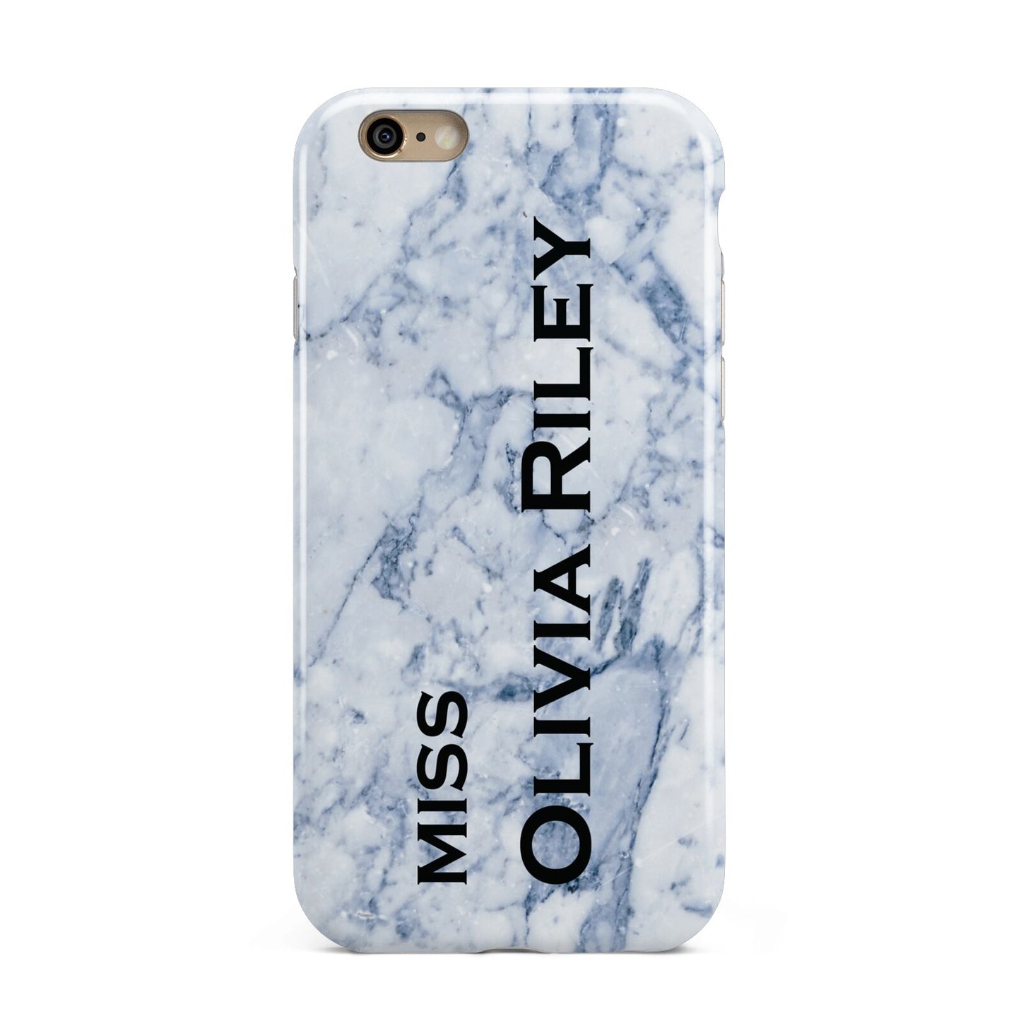 Full Name Grey Marble Apple iPhone 6 3D Tough Case