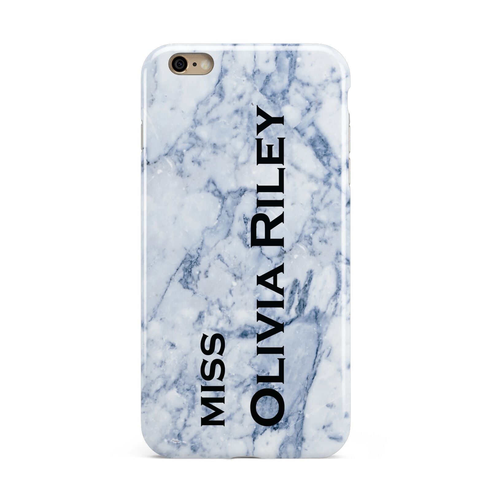 Full Name Grey Marble Apple iPhone 6 Plus 3D Tough Case