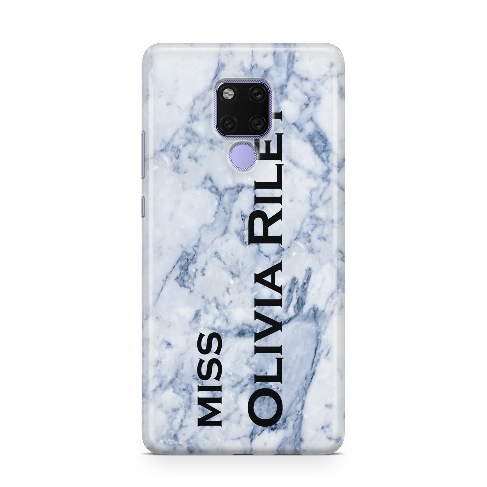 Full Name Grey Marble Huawei Mate 20X Phone Case