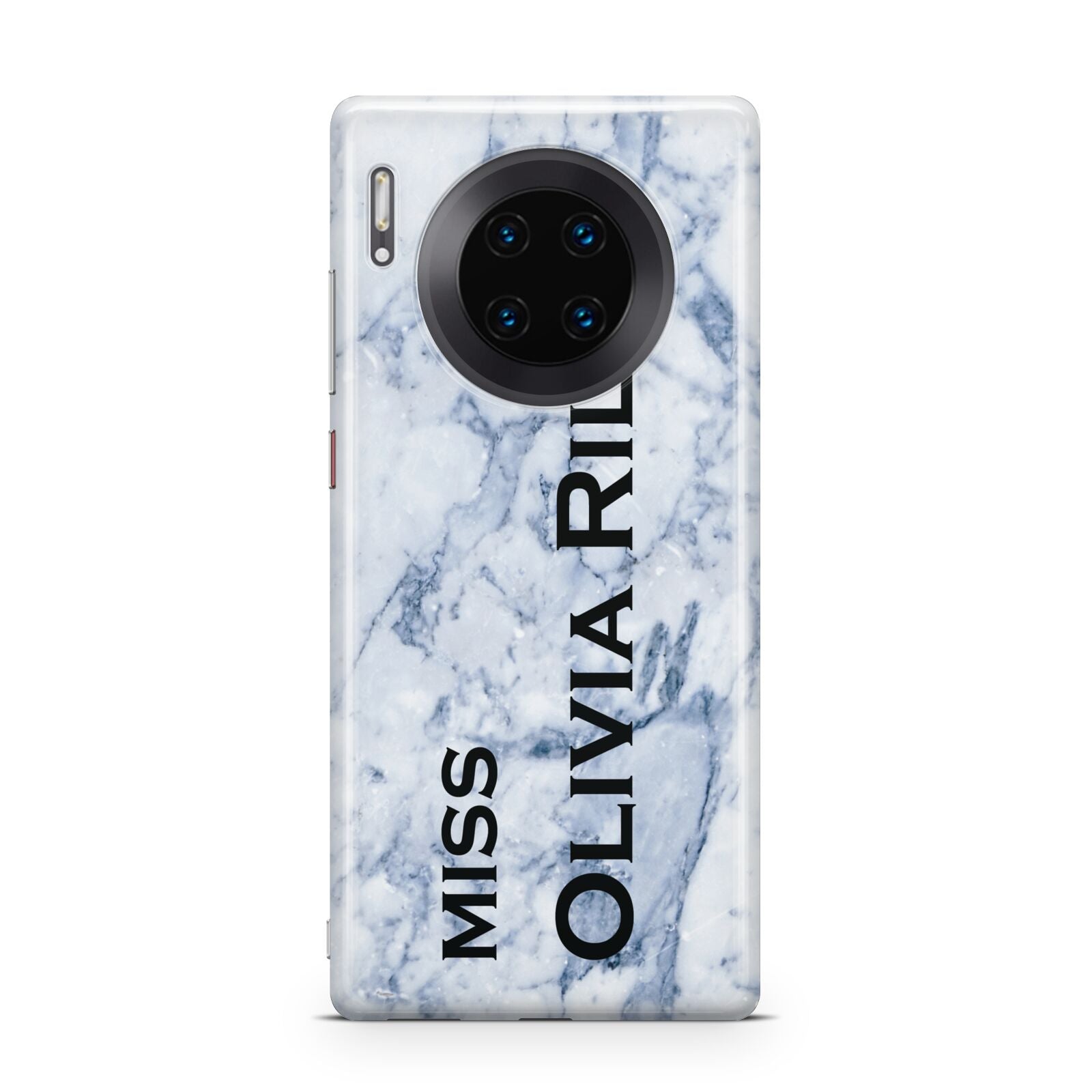 Full Name Grey Marble Huawei Mate 30 Pro Phone Case