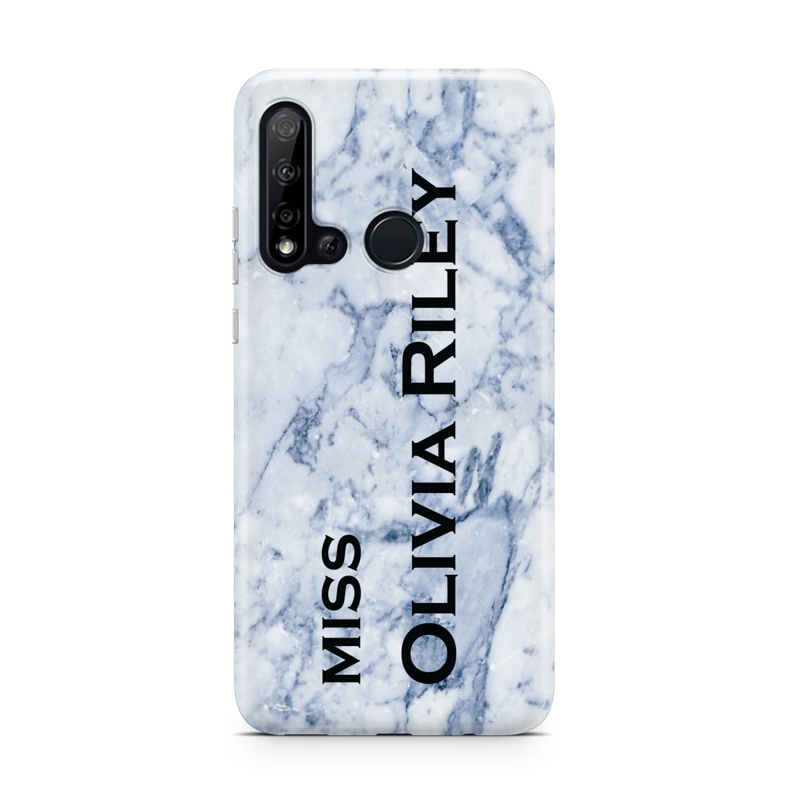 Full Name Grey Marble Huawei P20 Lite 5G Phone Case
