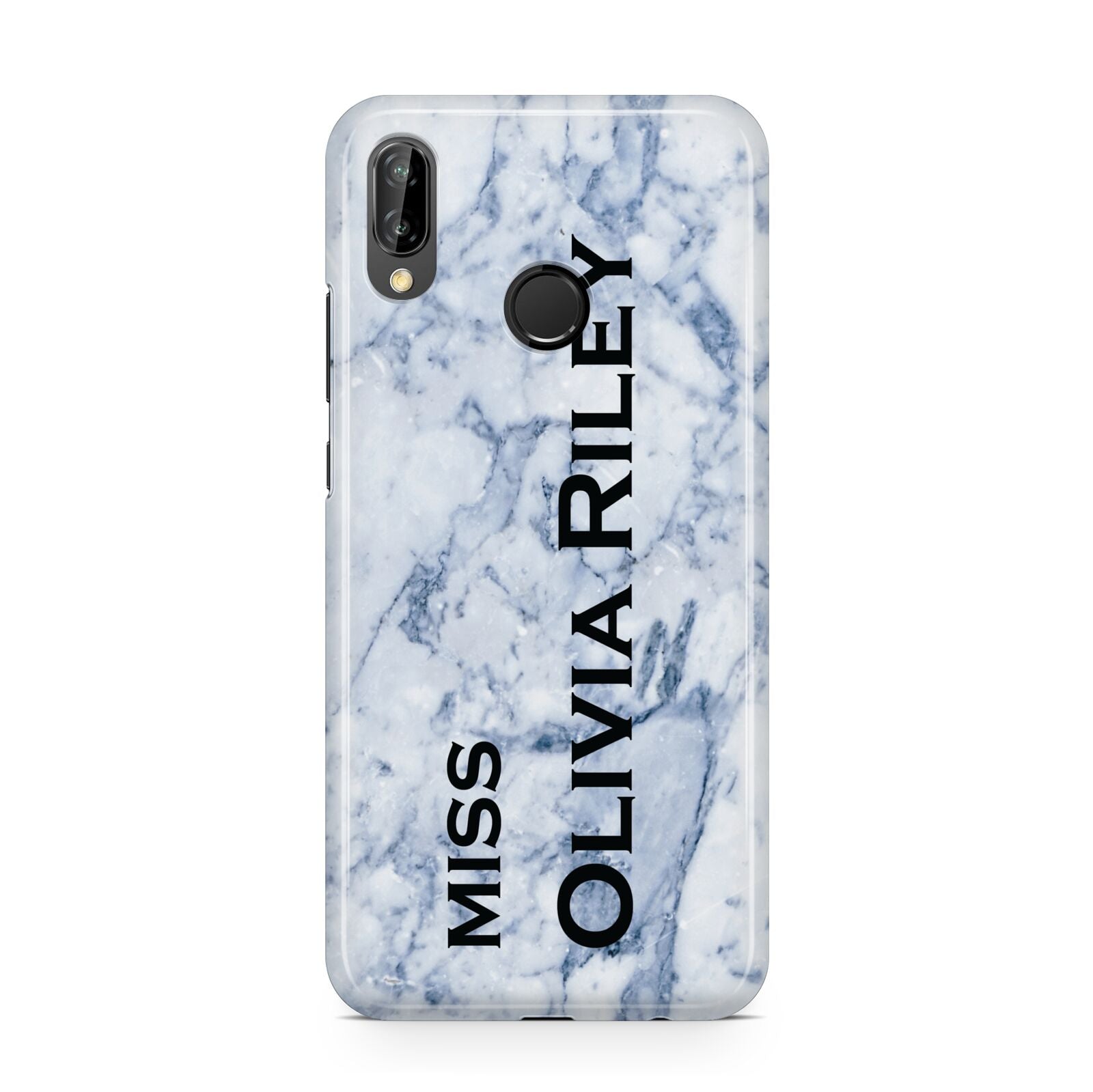 Full Name Grey Marble Huawei P20 Lite Phone Case