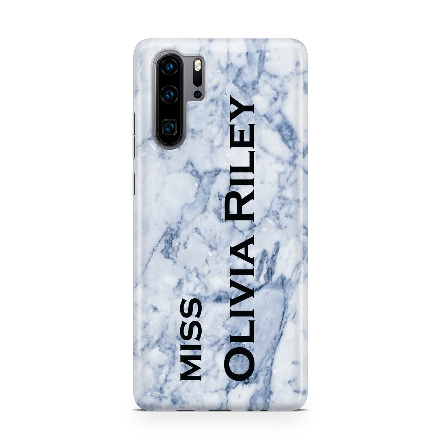 Full Name Grey Marble Huawei P30 Pro Phone Case