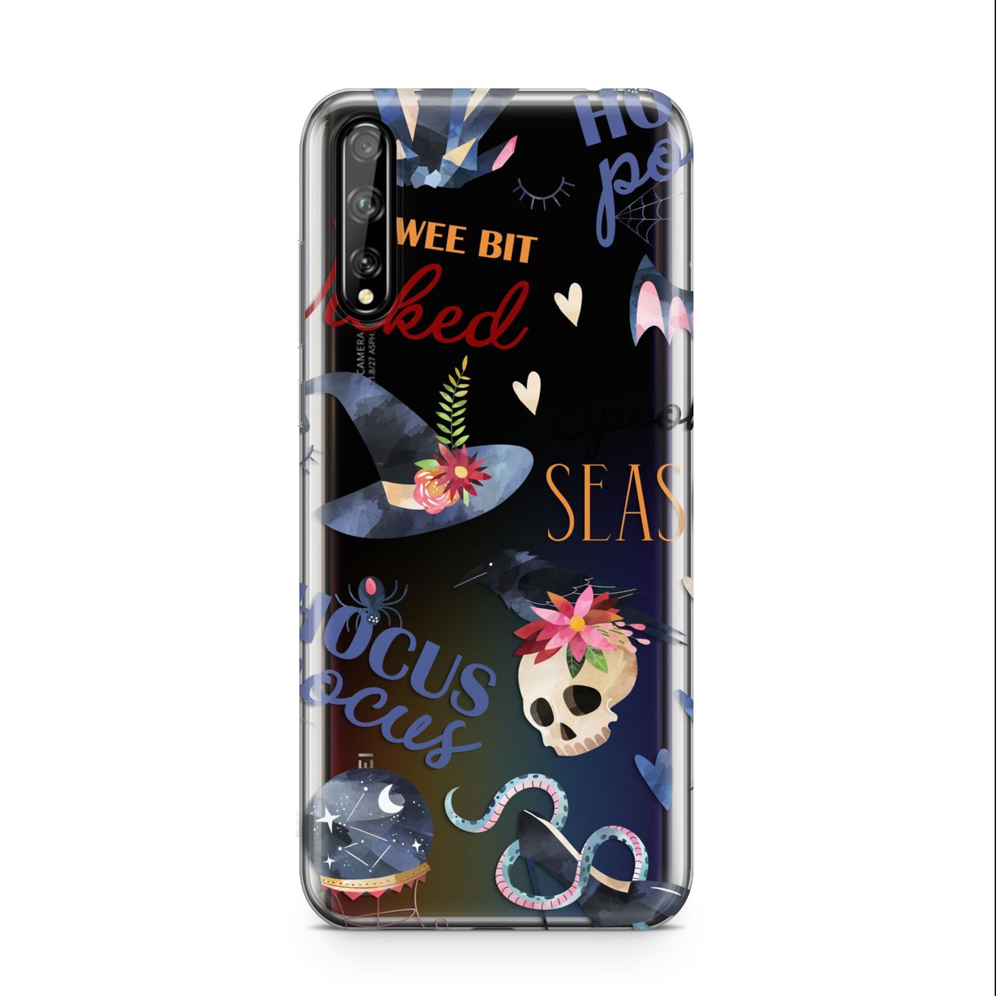 Fun Halloween Catchphrases and Watercolour Illustrations Huawei Enjoy 10s Phone Case