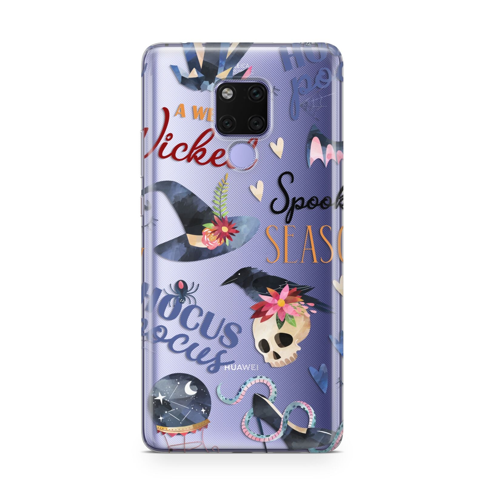 Fun Halloween Catchphrases and Watercolour Illustrations Huawei Mate 20X Phone Case