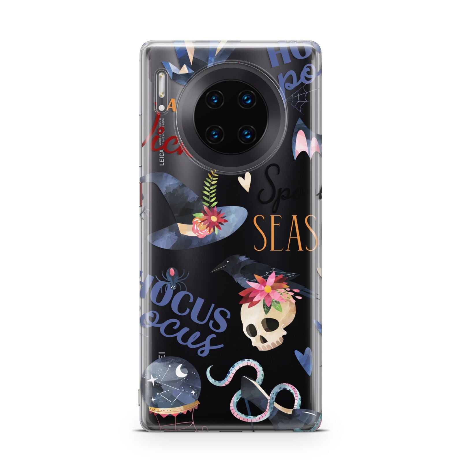 Fun Halloween Catchphrases and Watercolour Illustrations Huawei Mate 30 Pro Phone Case