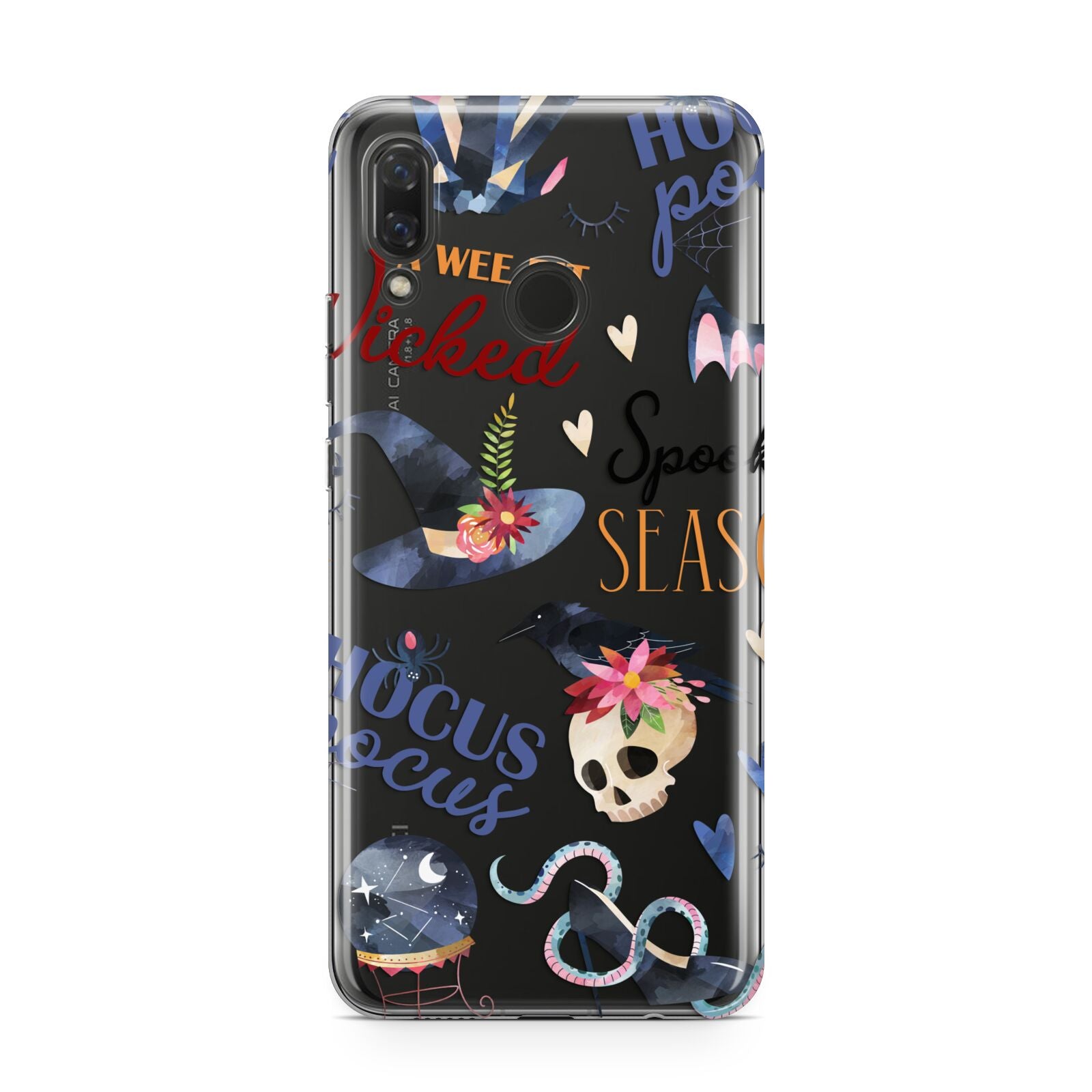 Fun Halloween Catchphrases and Watercolour Illustrations Huawei Nova 3 Phone Case