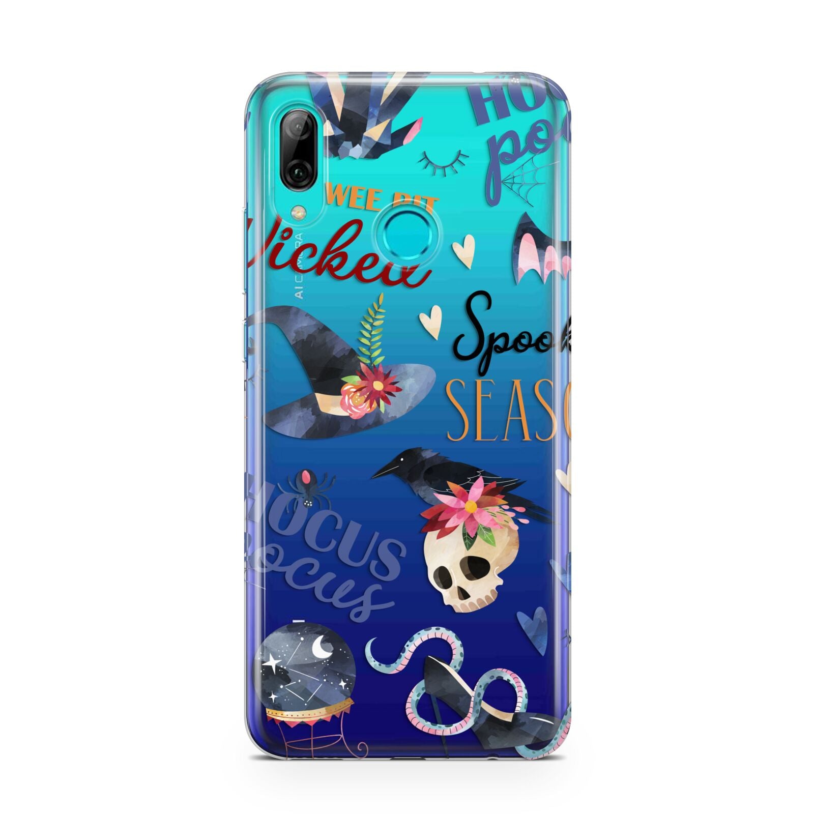 Fun Halloween Catchphrases and Watercolour Illustrations Huawei P Smart 2019 Case