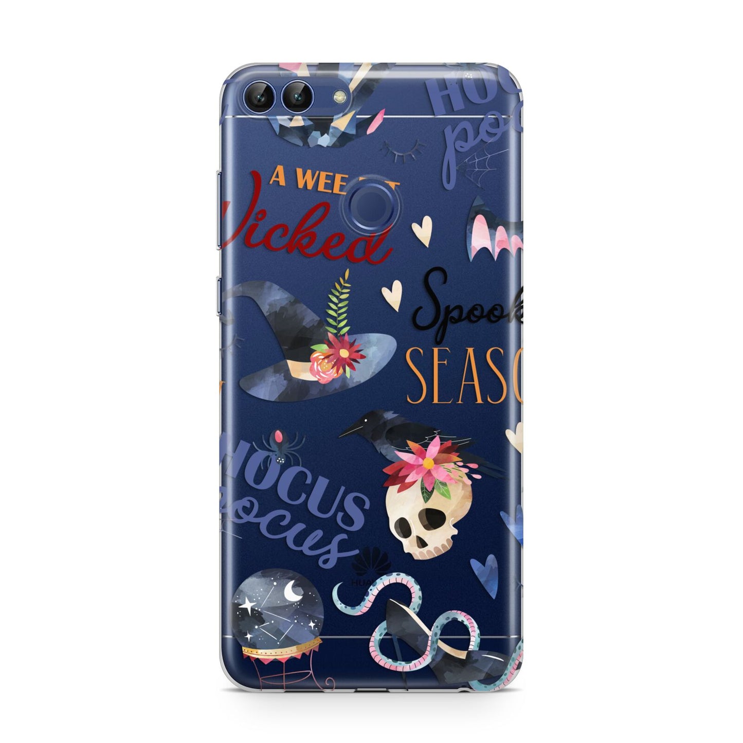 Fun Halloween Catchphrases and Watercolour Illustrations Huawei P Smart Case