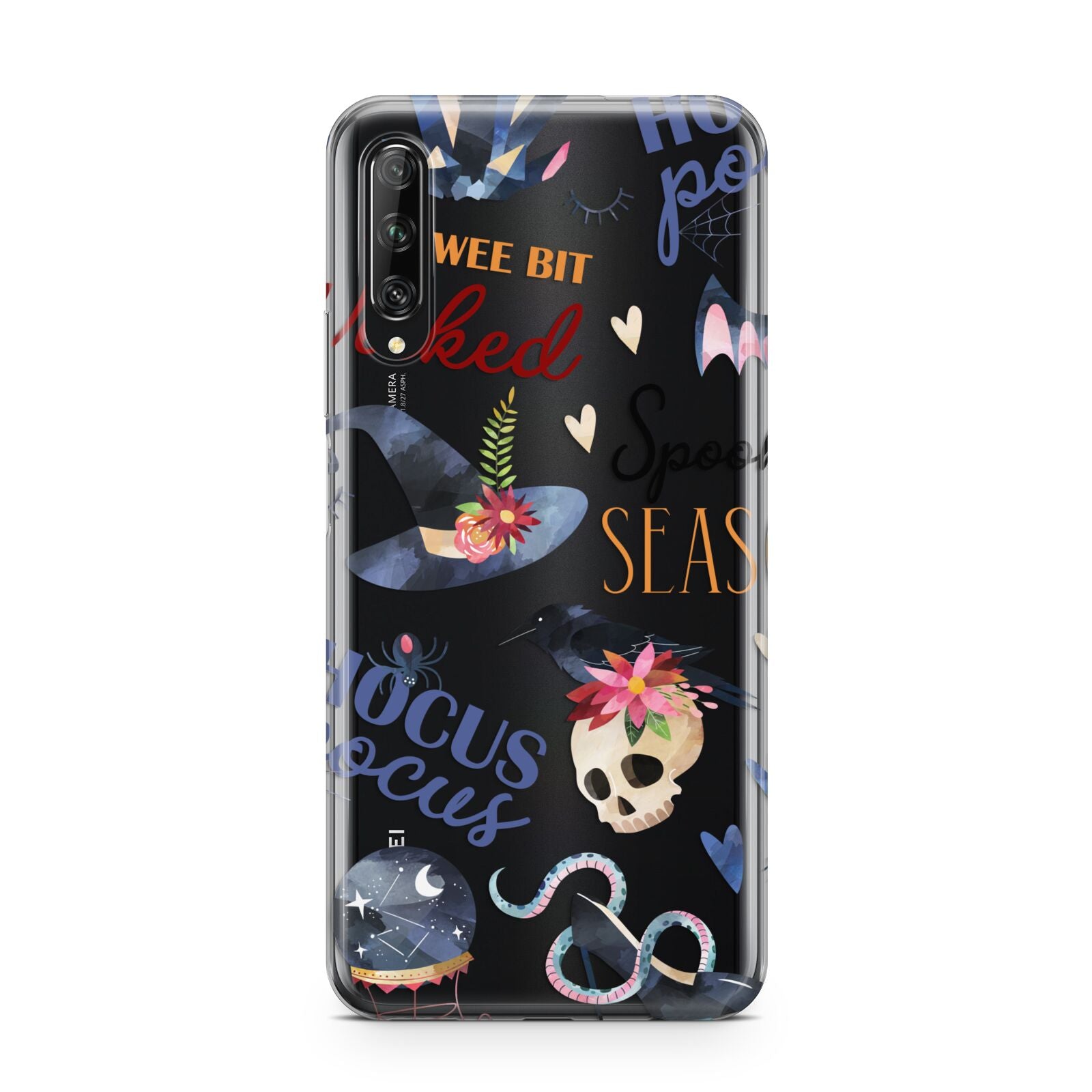 Fun Halloween Catchphrases and Watercolour Illustrations Huawei P Smart Pro 2019