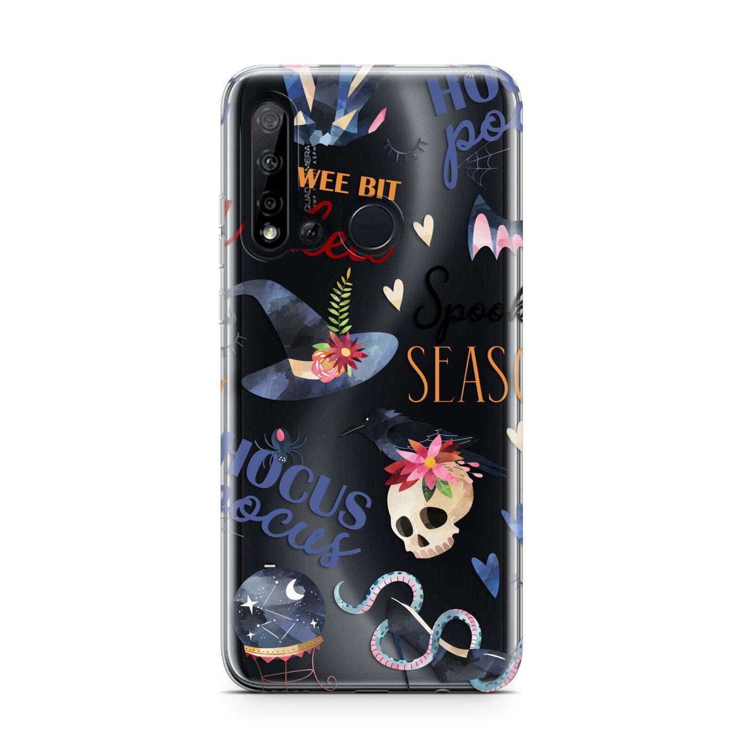 Fun Halloween Catchphrases and Watercolour Illustrations Huawei P20 Lite 5G Phone Case