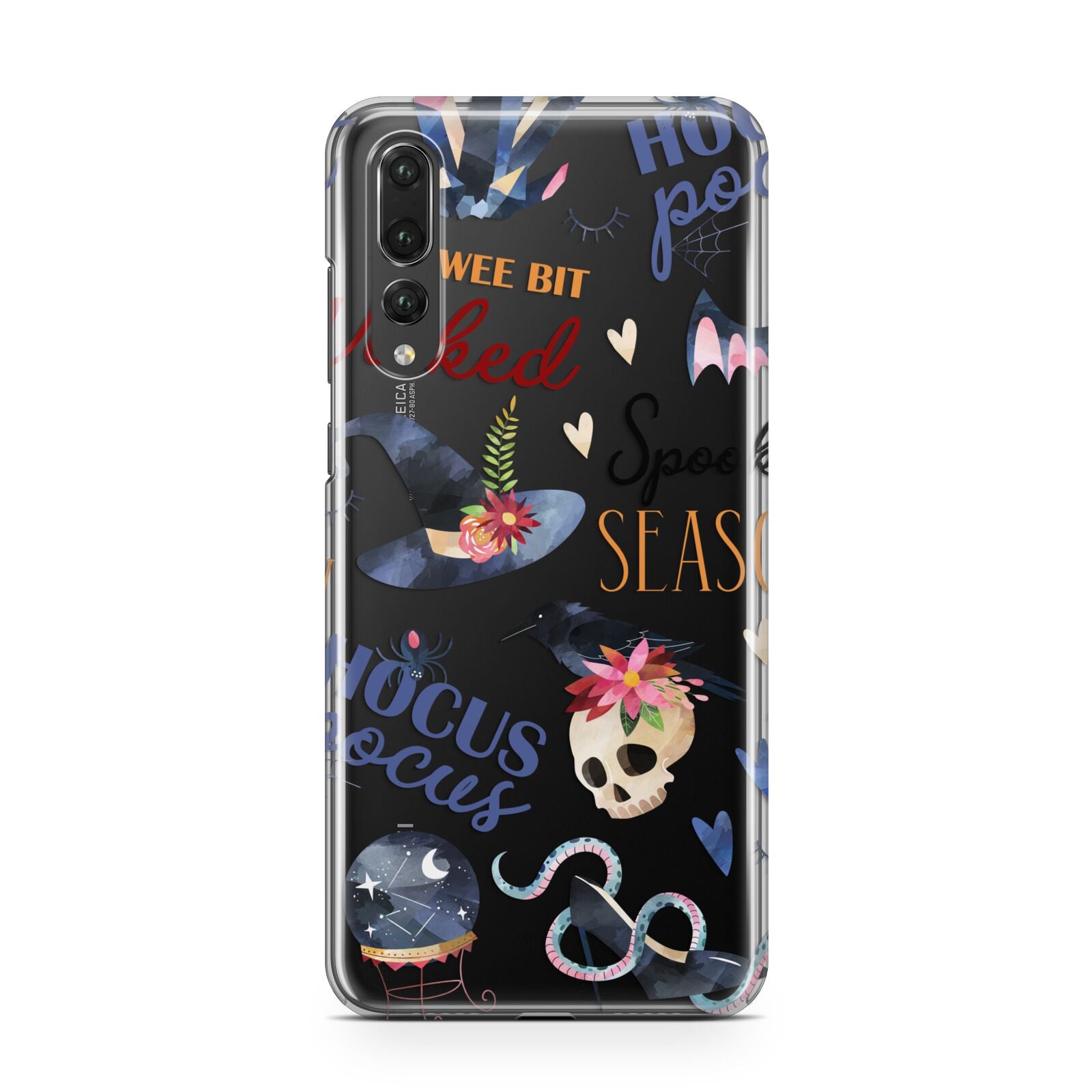 Fun Halloween Catchphrases and Watercolour Illustrations Huawei P20 Pro Phone Case