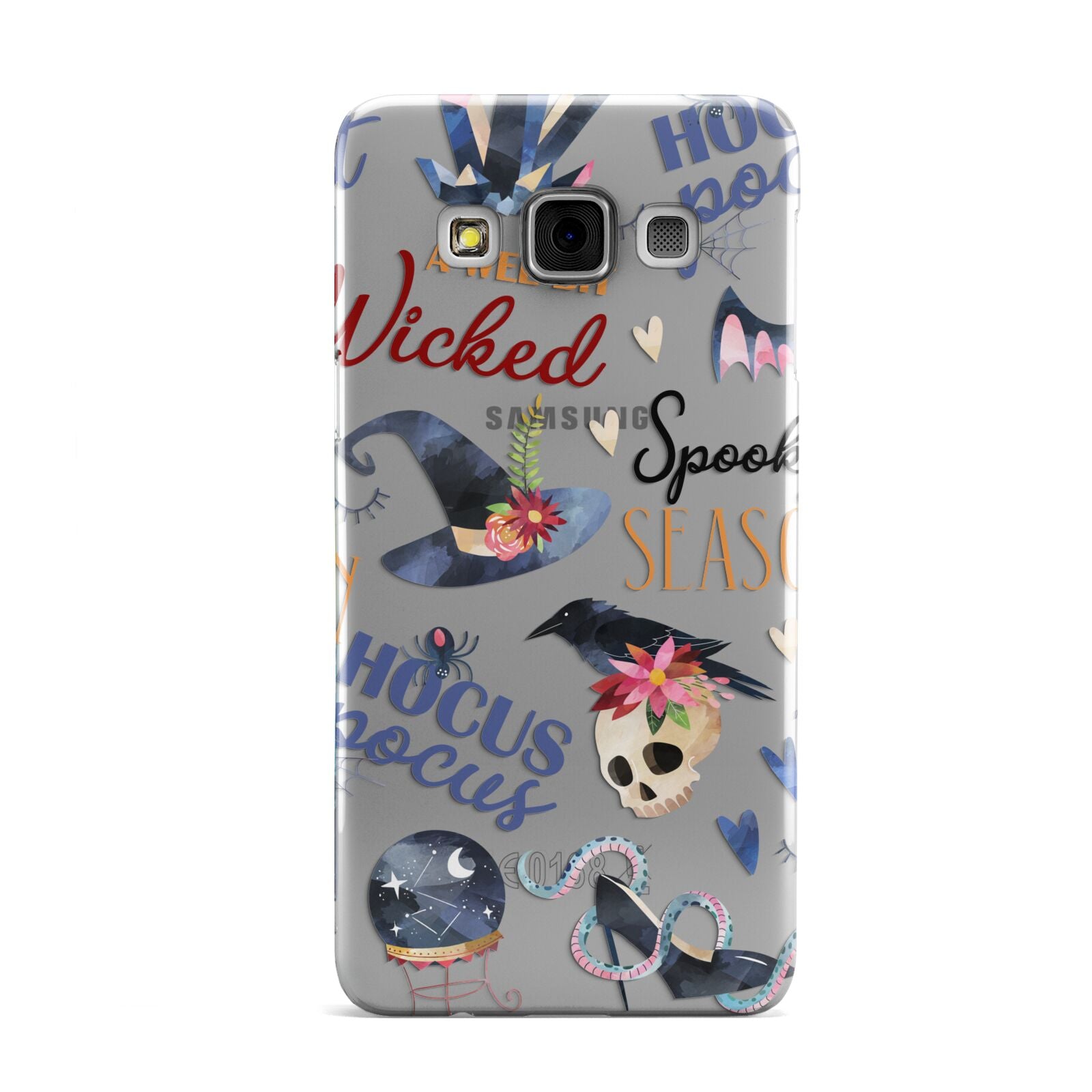 Fun Halloween Catchphrases and Watercolour Illustrations Samsung Galaxy A3 Case