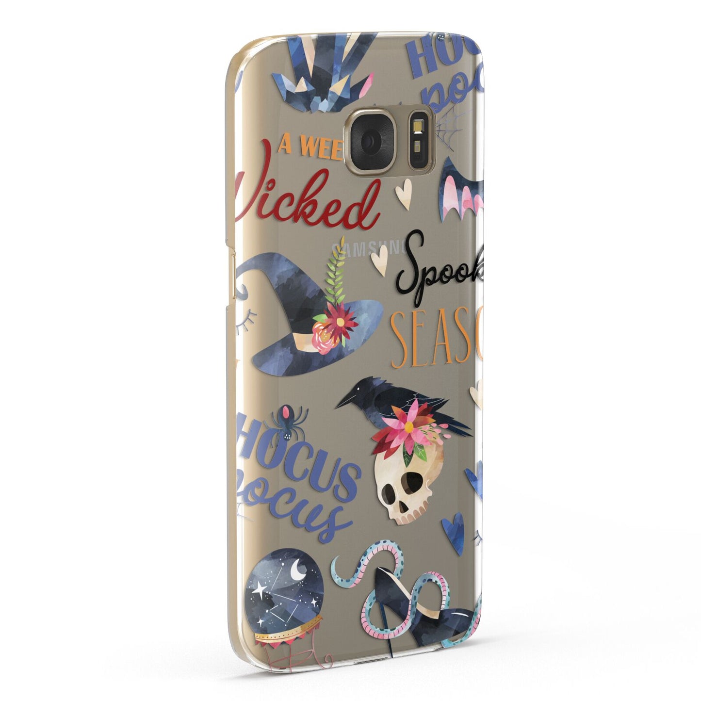 Fun Halloween Catchphrases and Watercolour Illustrations Samsung Galaxy Case Fourty Five Degrees