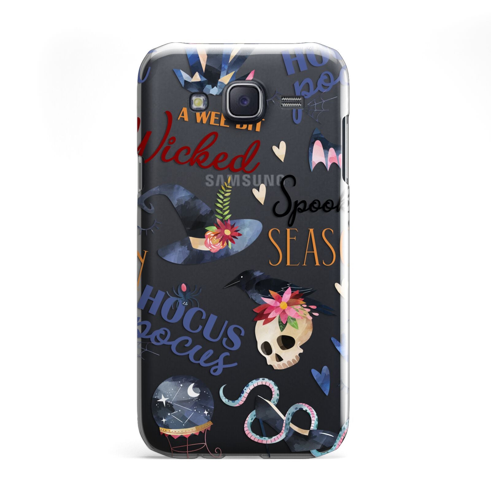 Fun Halloween Catchphrases and Watercolour Illustrations Samsung Galaxy J5 Case