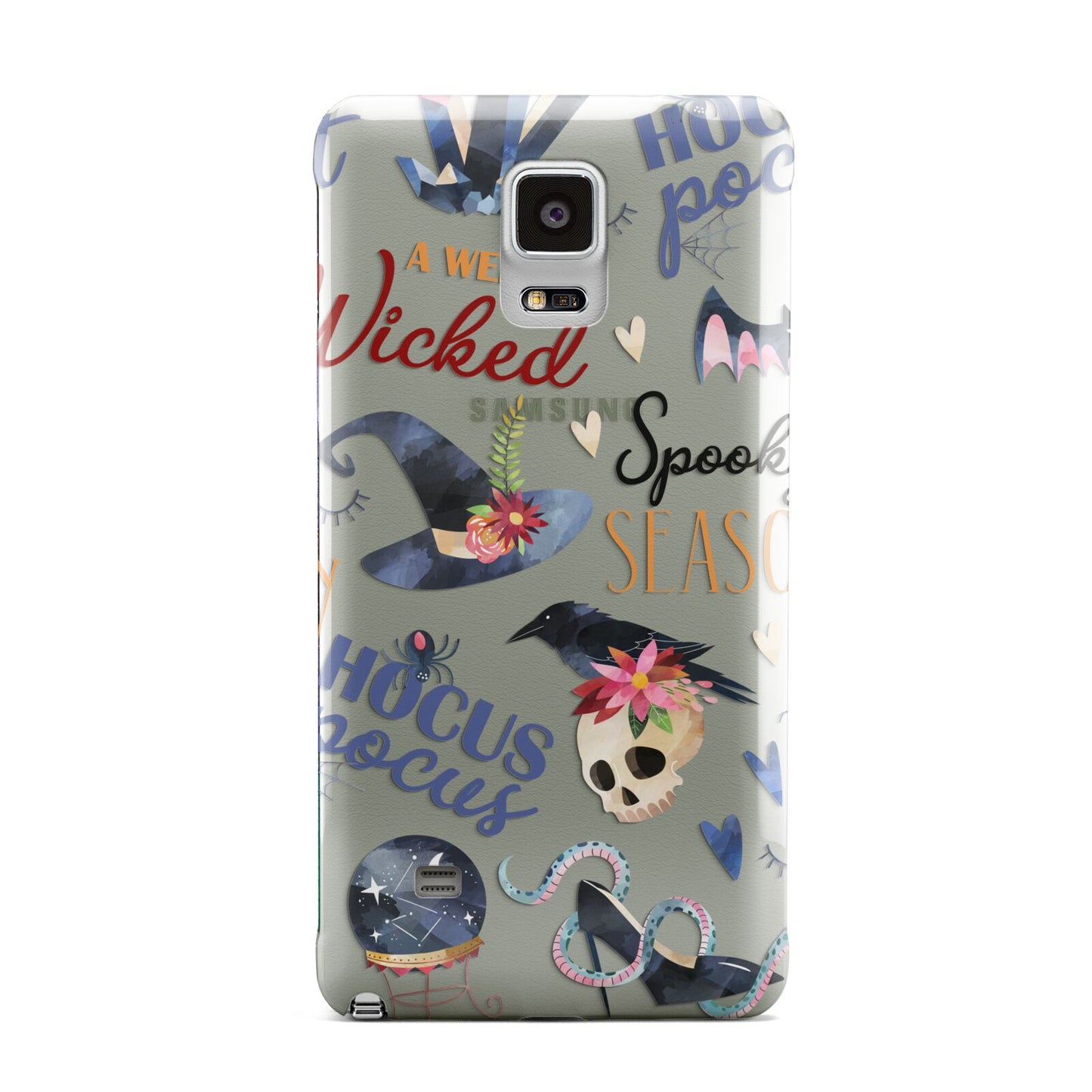 Fun Halloween Catchphrases and Watercolour Illustrations Samsung Galaxy Note 4 Case