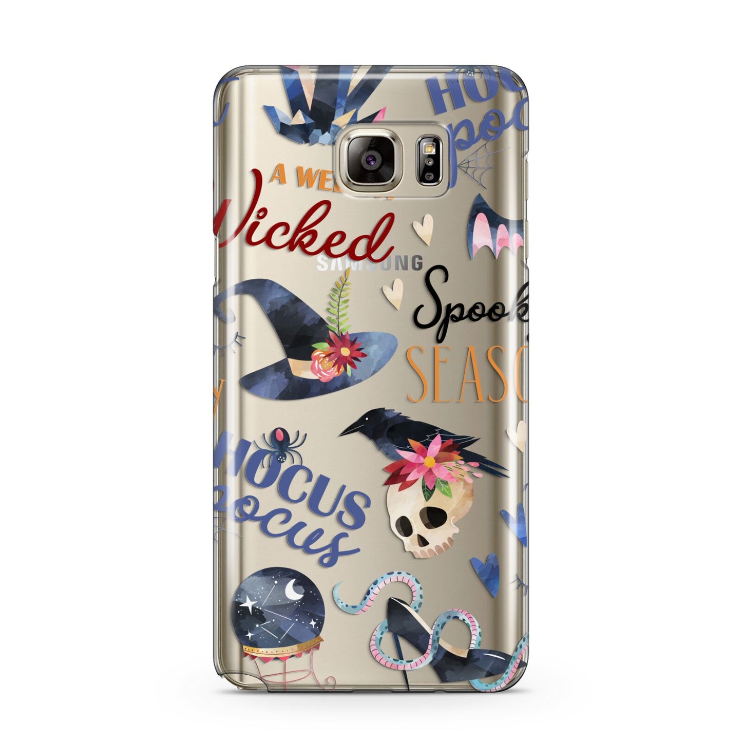 Fun Halloween Catchphrases and Watercolour Illustrations Samsung Galaxy Note 5 Case