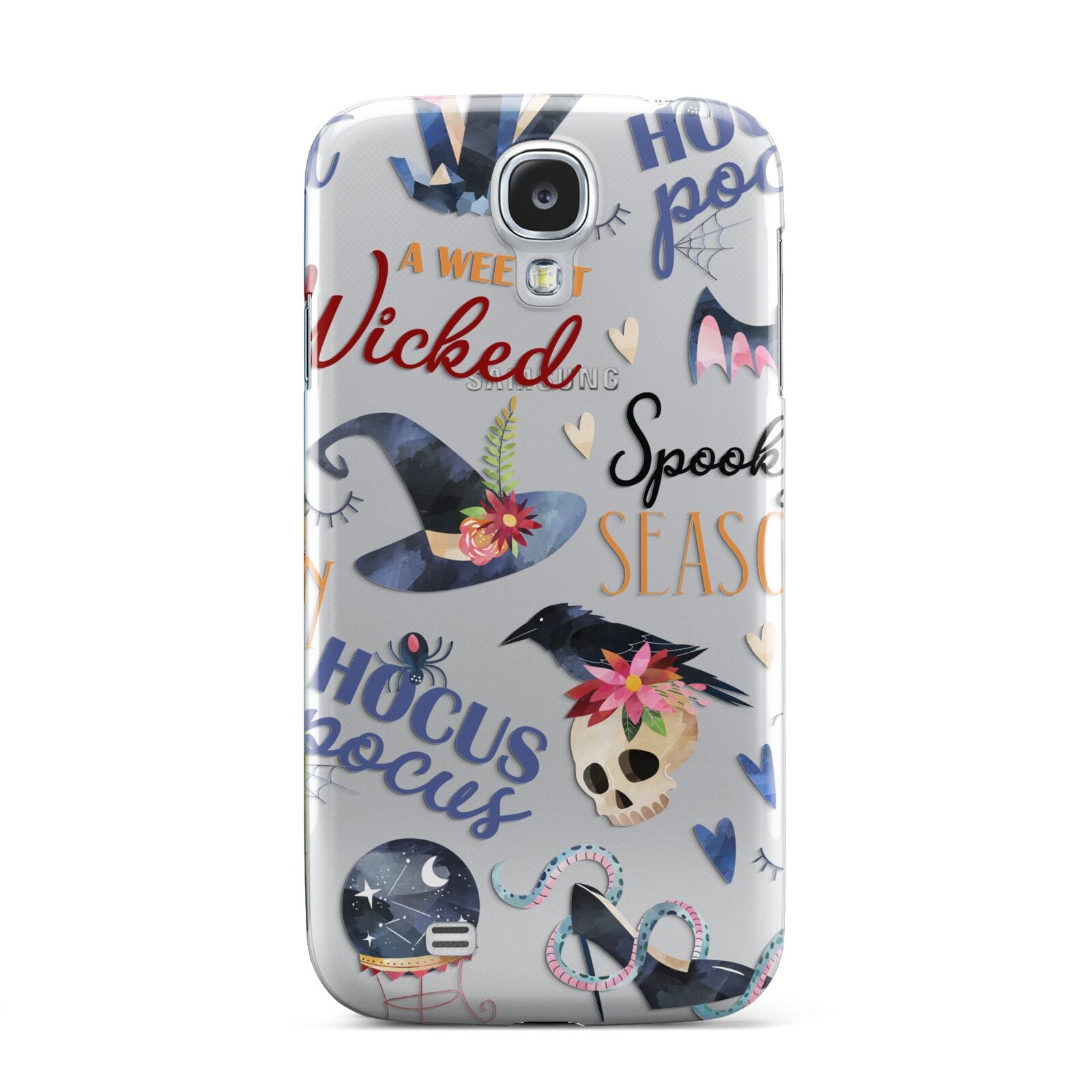 Fun Halloween Catchphrases and Watercolour Illustrations Samsung Galaxy S4 Case