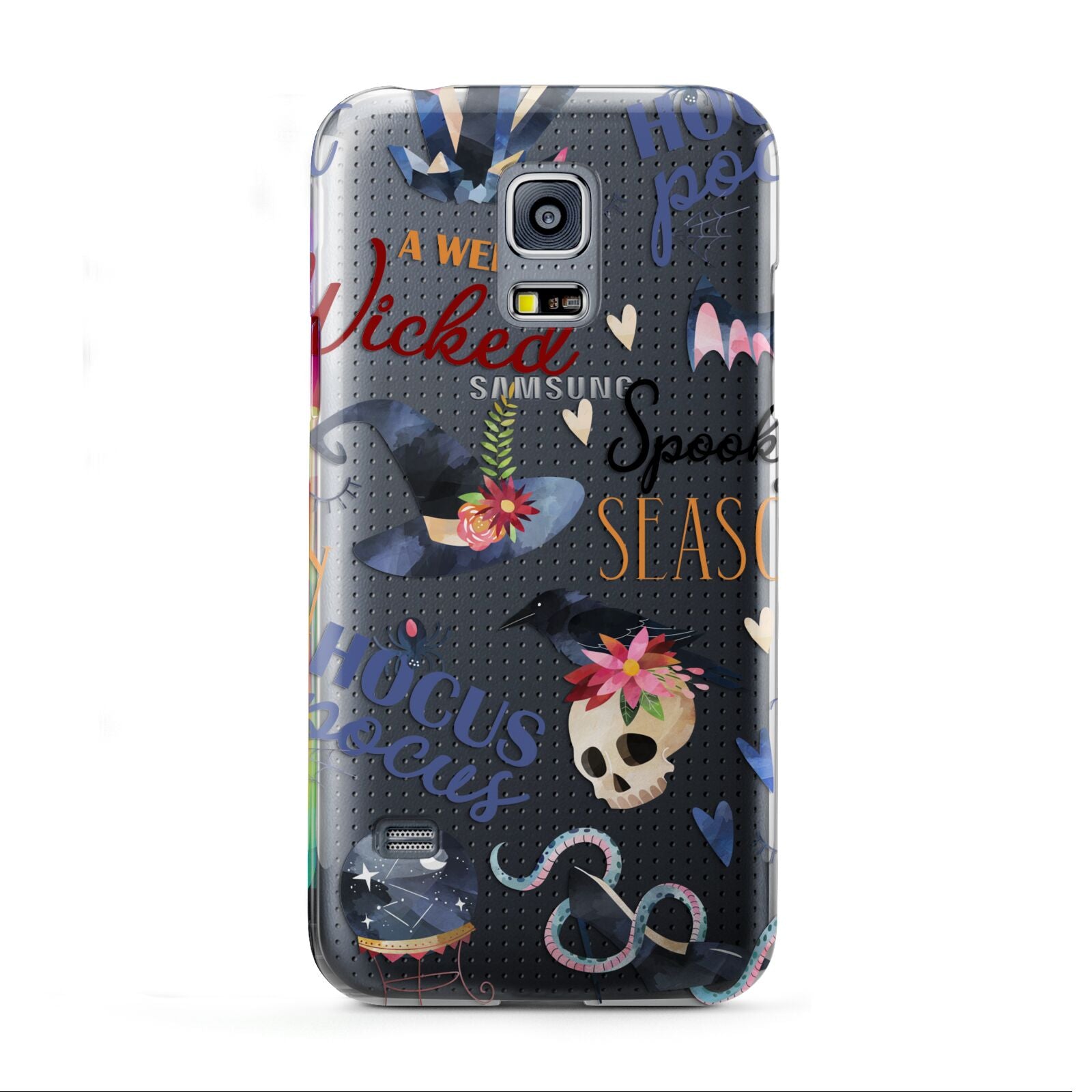 Fun Halloween Catchphrases and Watercolour Illustrations Samsung Galaxy S5 Mini Case