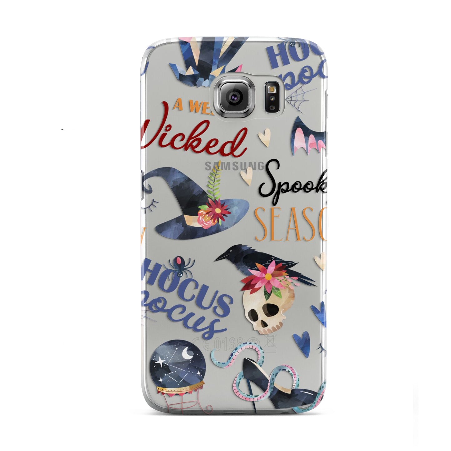 Fun Halloween Catchphrases and Watercolour Illustrations Samsung Galaxy S6 Case