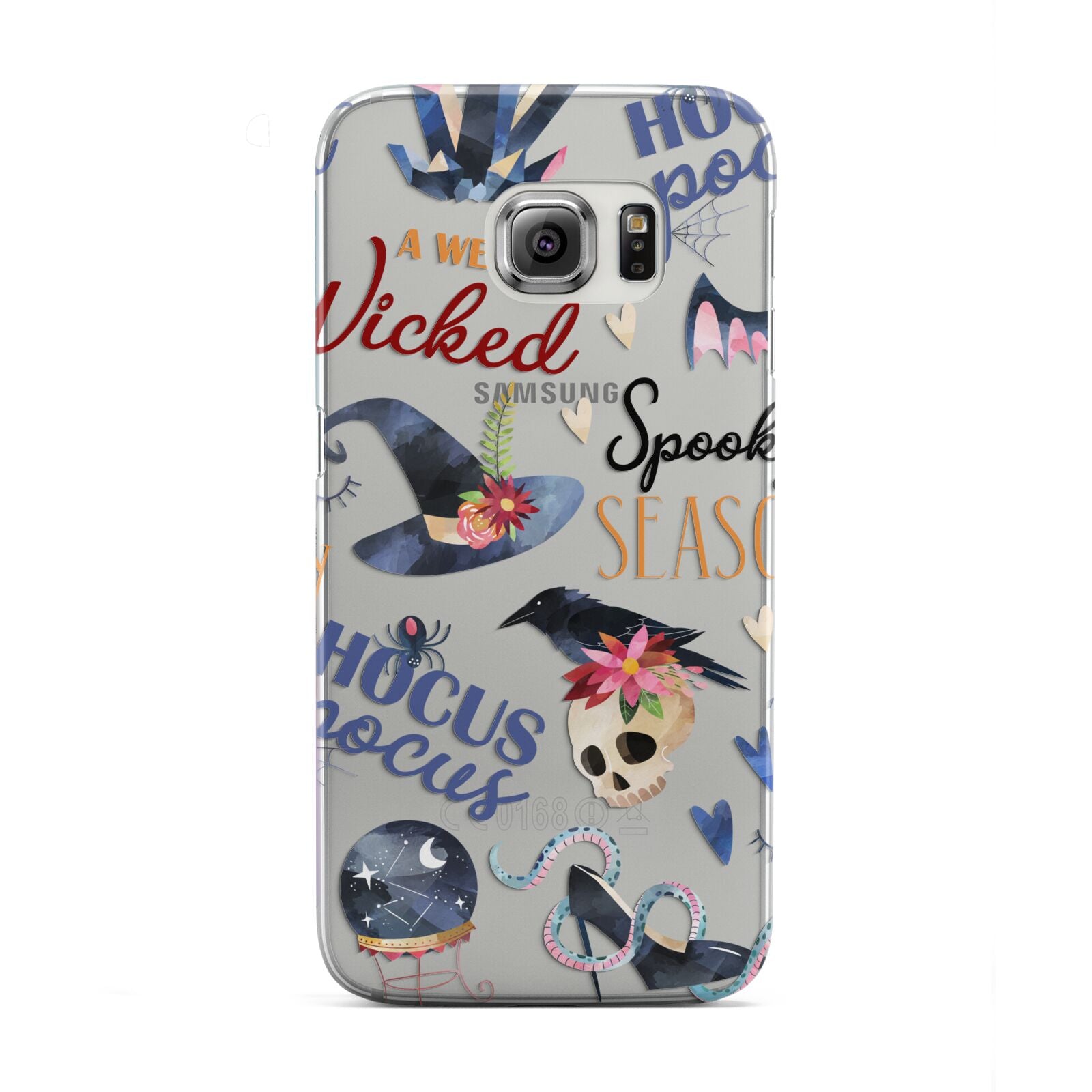 Fun Halloween Catchphrases and Watercolour Illustrations Samsung Galaxy S6 Edge Case