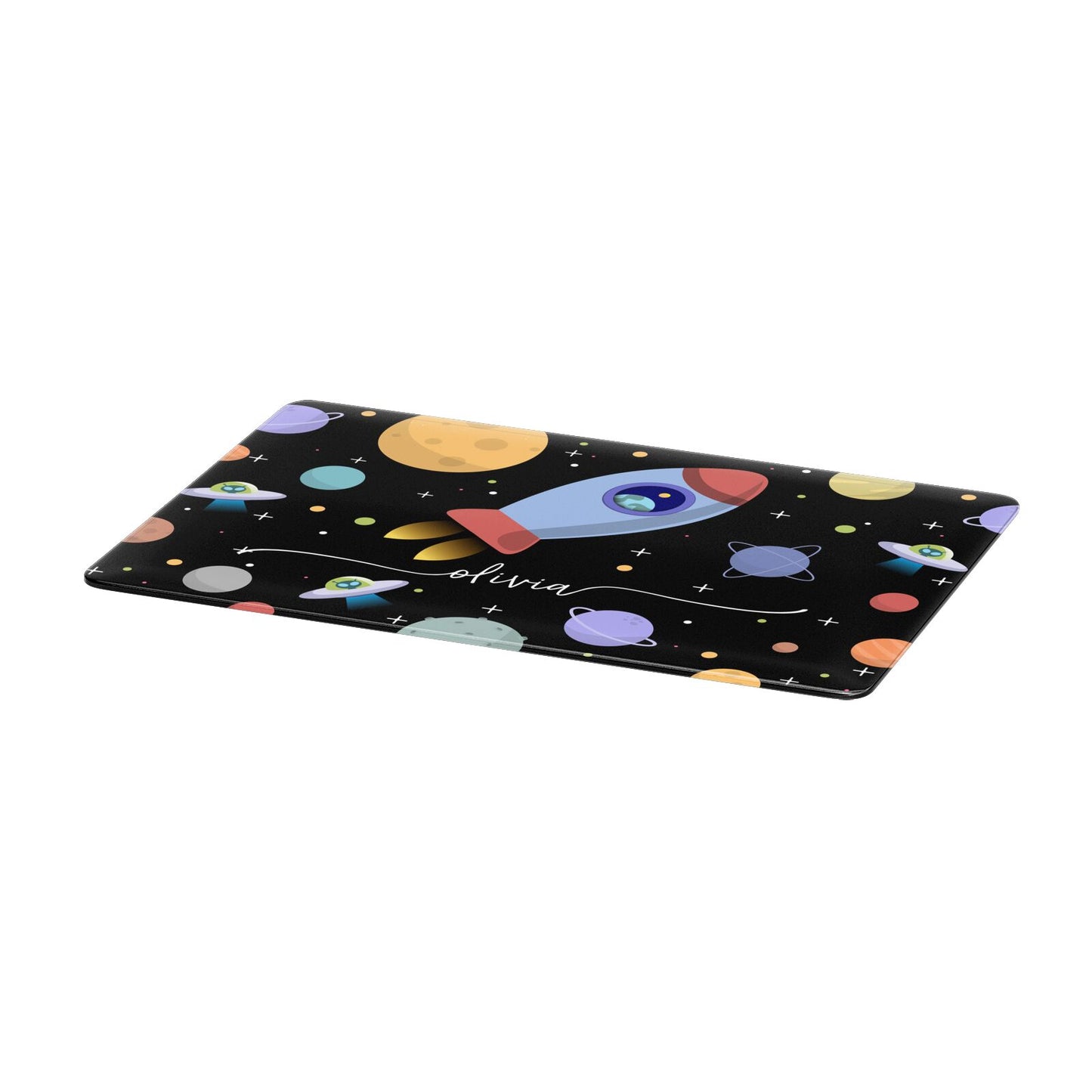 Fun Space Scene Artwork with Name Apple MacBook Case Only