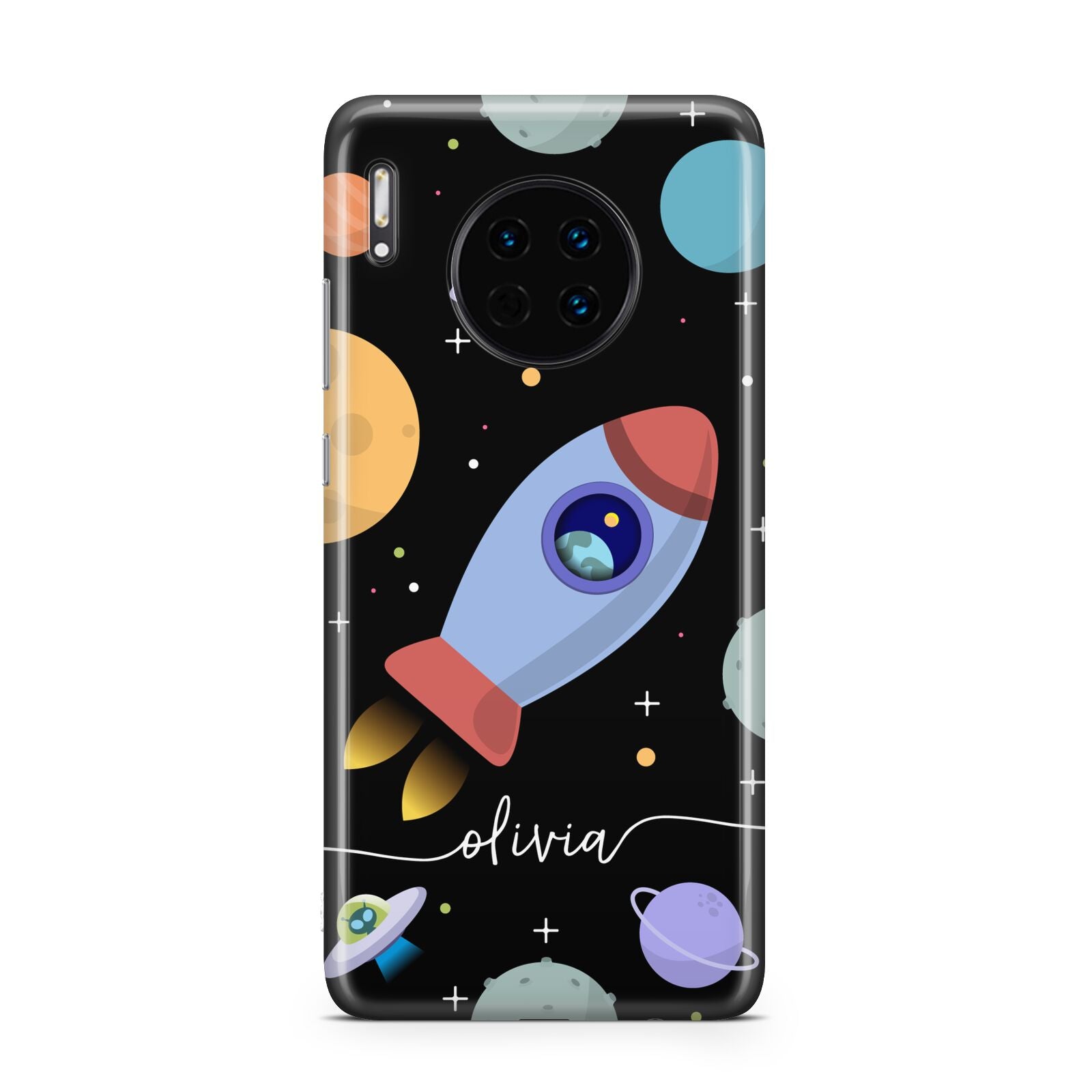 Fun Space Scene Artwork with Name Huawei Mate 30