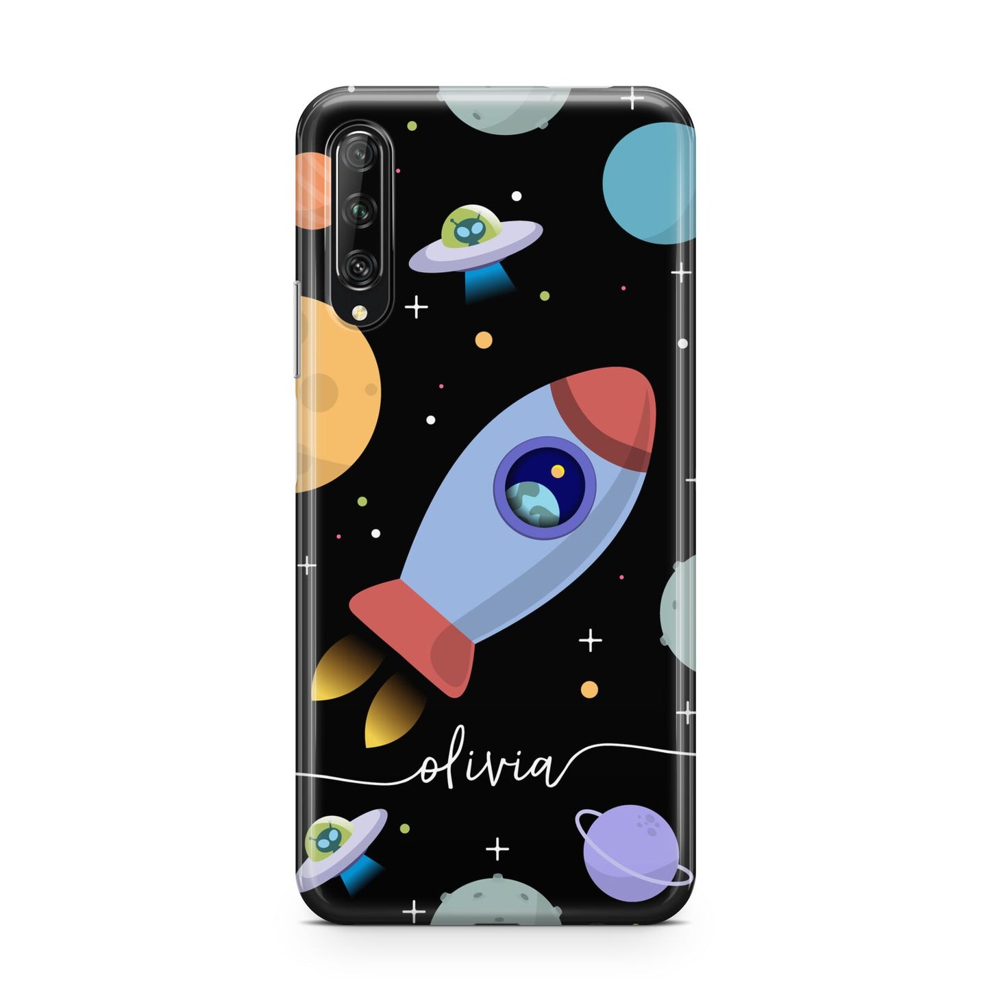 Fun Space Scene Artwork with Name Huawei P Smart Pro 2019