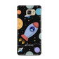 Fun Space Scene Artwork with Name Samsung Galaxy A5 2016 Case on gold phone