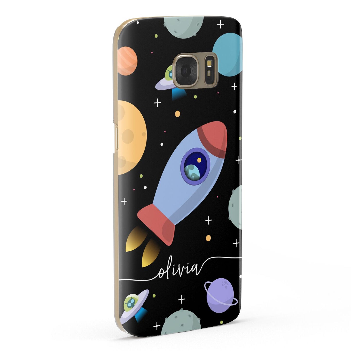 Fun Space Scene Artwork with Name Samsung Galaxy Case Fourty Five Degrees