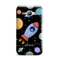 Fun Space Scene Artwork with Name Samsung Galaxy J1 2015 Case